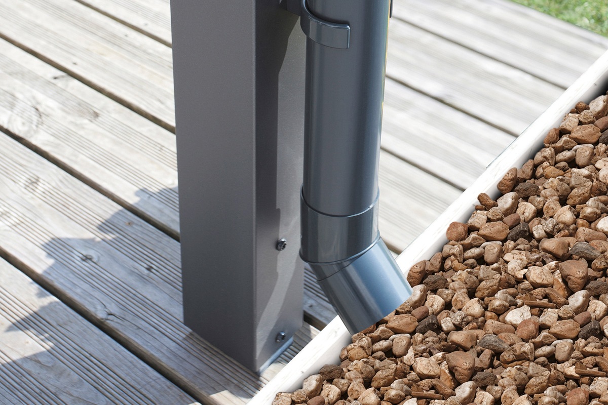 Skanholz Terrassendach »Garda« BxT: 648x307