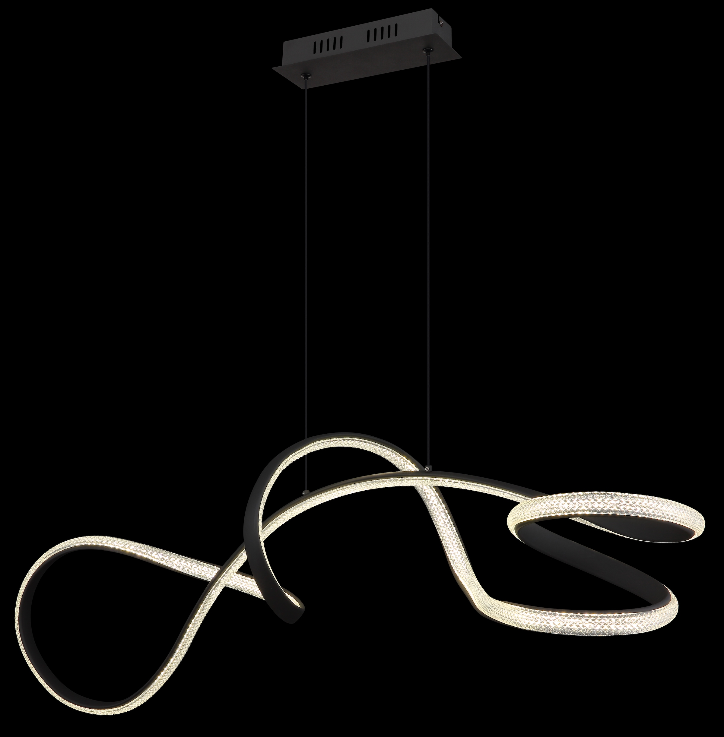 GLOBO LIGHTING Hängeleuchte »SWIRL« LED-Modul 1 Stk. Warmweiß Hängelampe Esszimmer-Leuchte Esstischleuchte Wohnzimmer