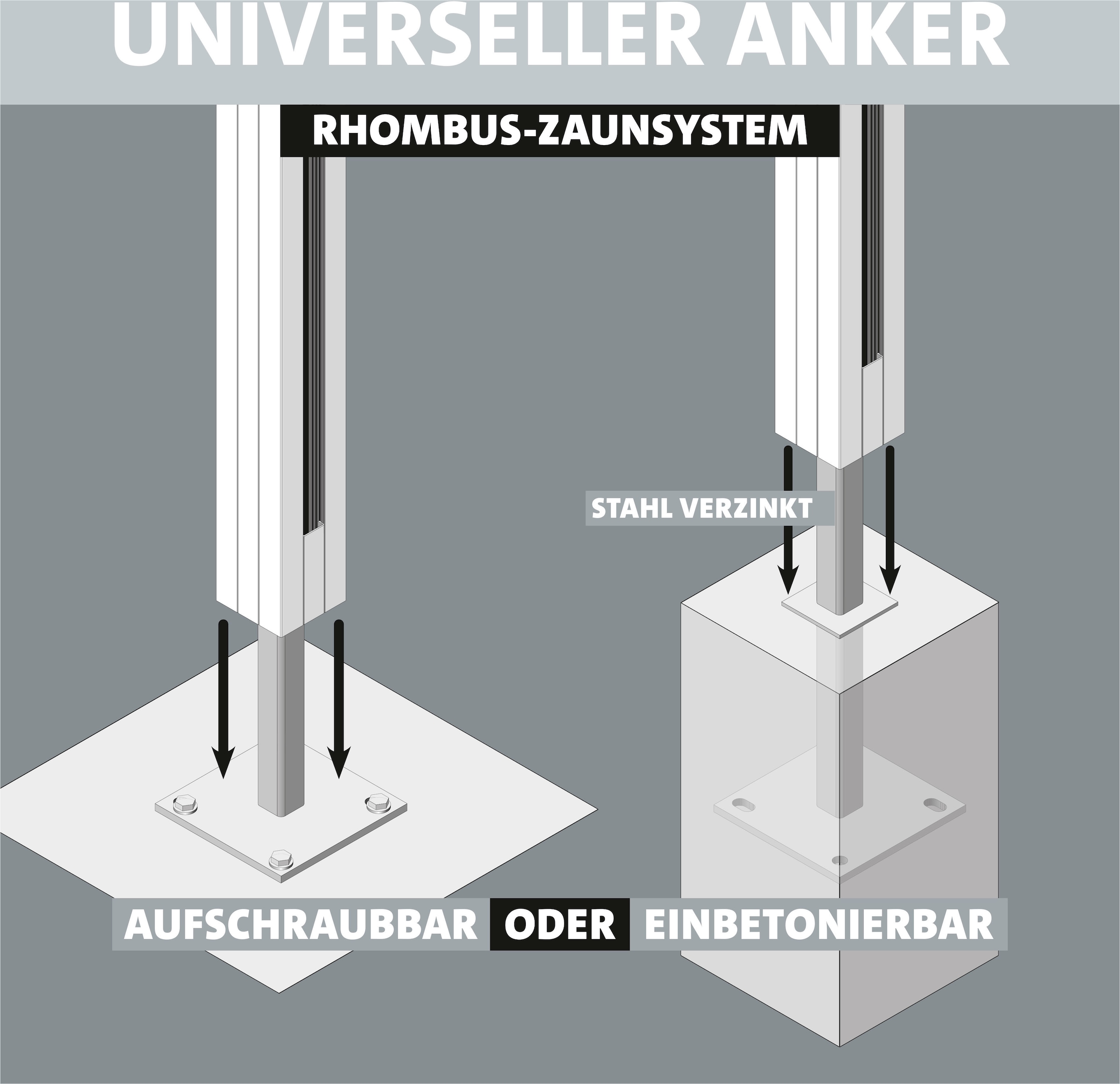 STAKET PRO Gartenzaun »Komplettzaun »Rhombus Mini« Breite 1200 mm + Cortenstahl«, Zaunhöhe 180 cm, Zaunlänge 2,484 - 3,726 m