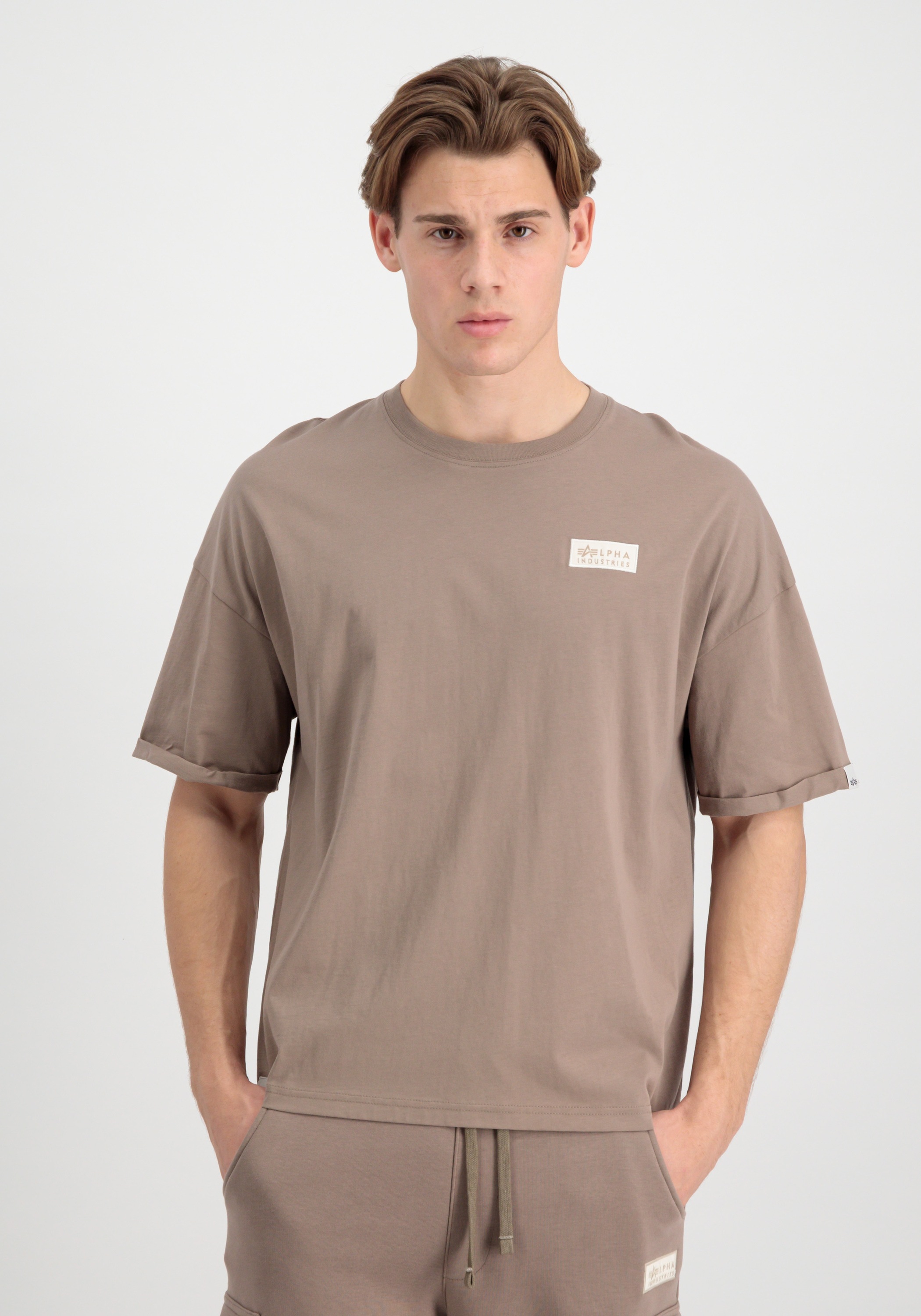 Alpha Industries T-Shirt »Alpha Industries Men - T-Shirts Organics OS Roll-Up T-Shirt«