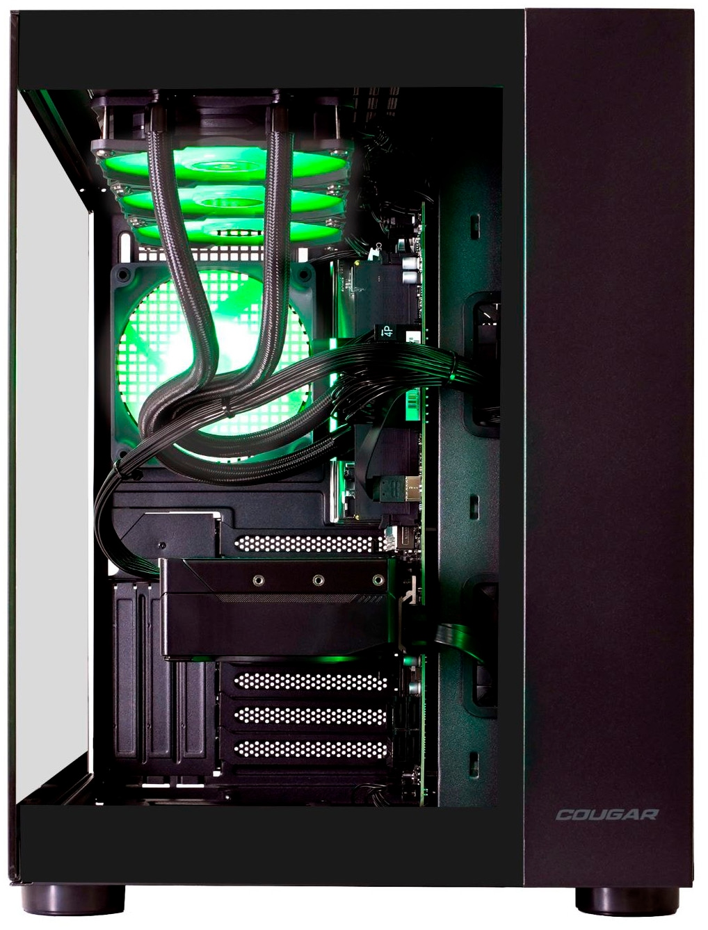 Cougar Gaming-PC-Komplettsystem »MegaDeal FV150 BK 2845 AMD Ryzen 5 9600X 32GB DDR5 1TB SSD RTX 5060Ti« 34 ″ AMD Ryzen 5 GeForce RTX? 5060 Ti 32 GB RAM 1.000 GB SSD Windows 11, DDR5 RAM + MSI MAG 342CQR E2 Curved Monitor 86cm (34")