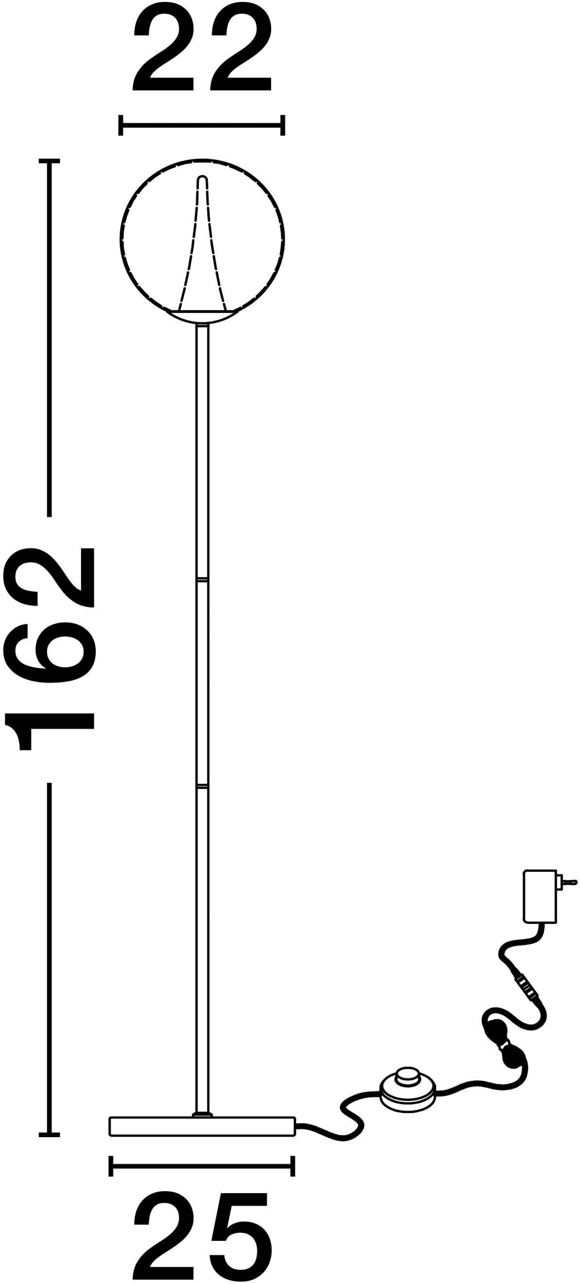 Nova Luce Stehlampe »GALEO«, 1 flammig