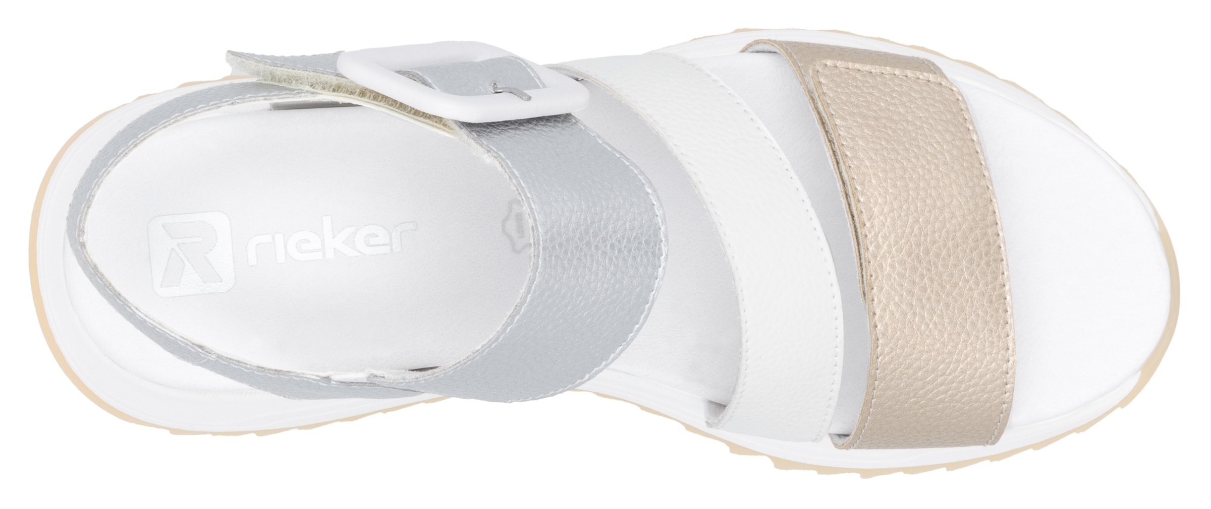 RIEKER Sport Riemchensandale, Sommerschuh, Klettschuh, Outdoorsandale mit weichem Fußbett