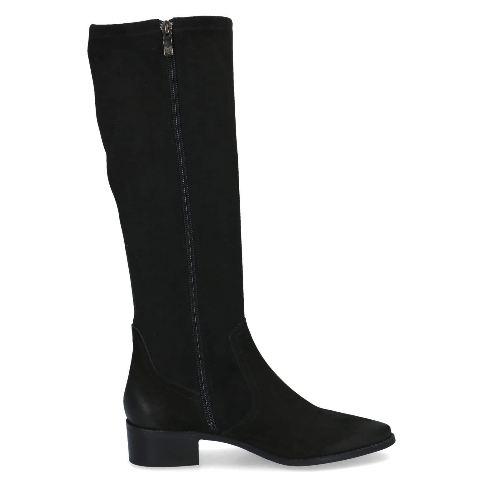Caprice Stiefel  Blockabsatz, Langschaftstiefel in spitzer Form, bequeme Weite