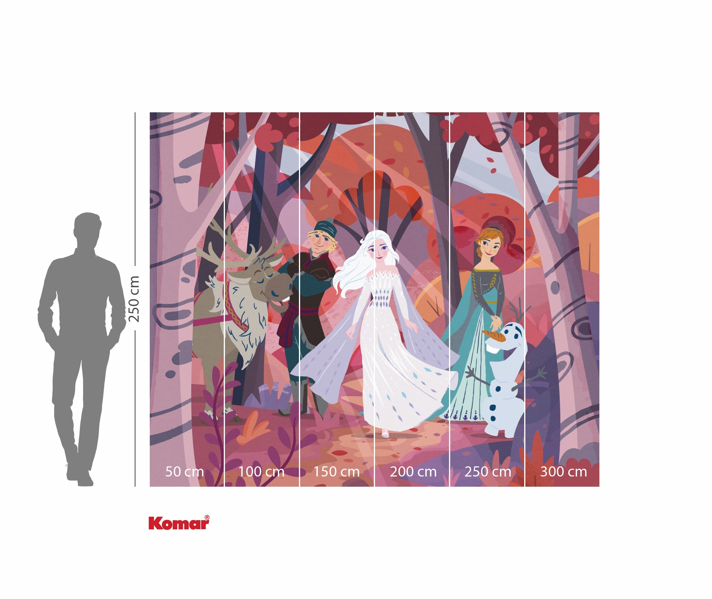 Komar Kindertapete »Disney Frozen Forest Friendship«, bedruckt