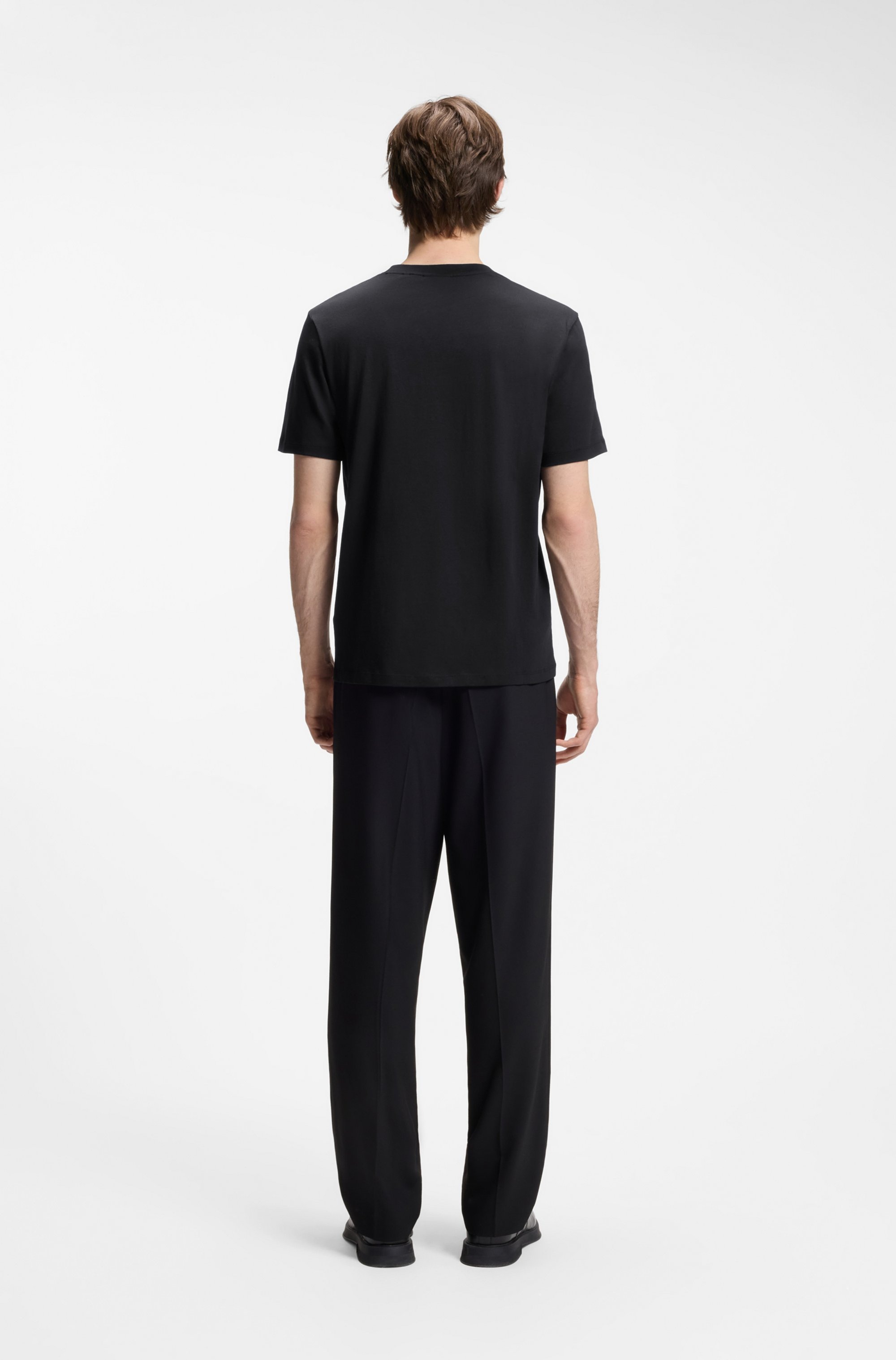 HUGO T-Shirt »Dirunn« Reine Baumwolle, Rundhalsausschnitt, Regular Fit
