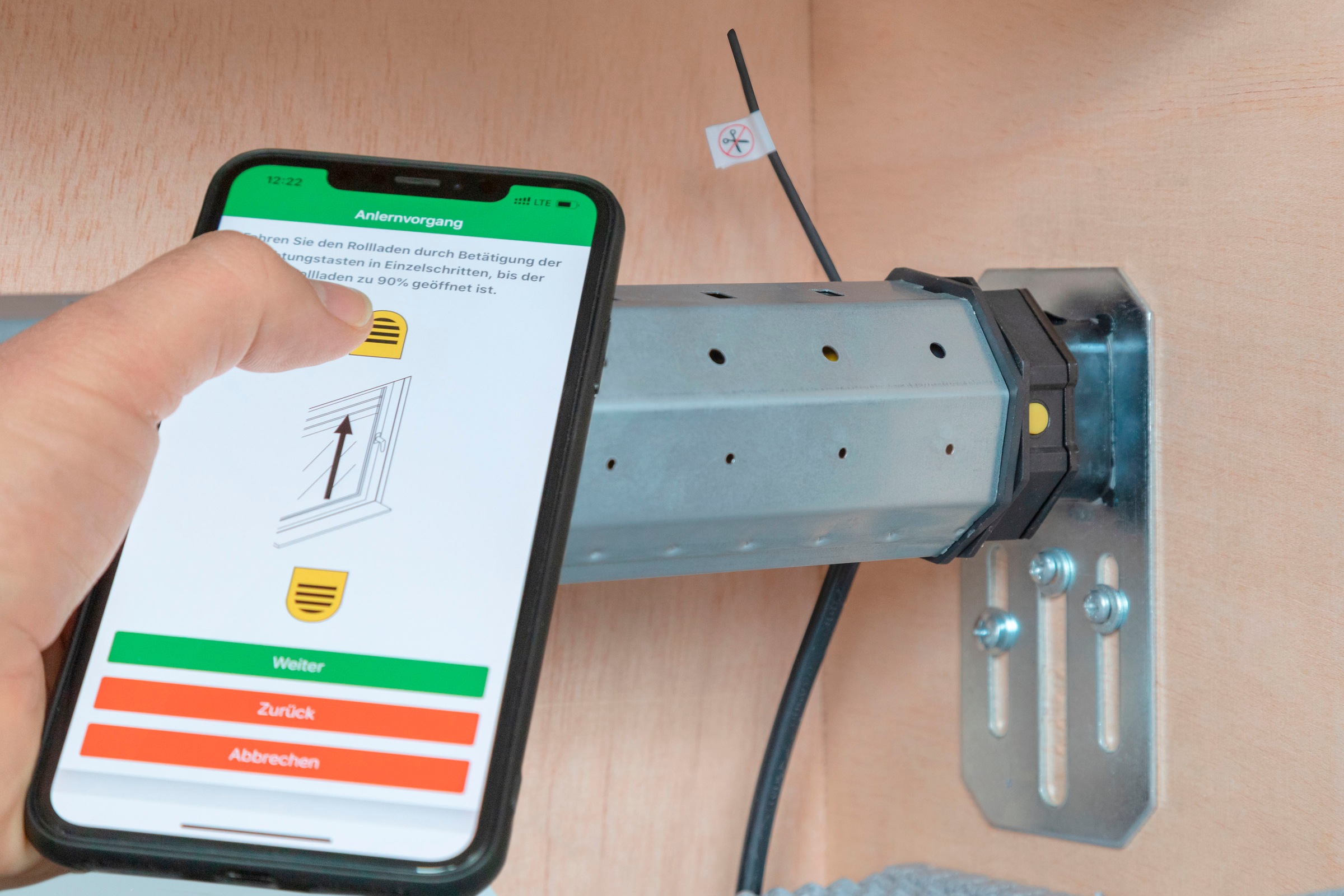 SCHELLENBERG Rollladenmotor »Premium, Rohrmotor mit Funk Endlageneinstellung«, geeignet für 60 mm Rollladenwellen, Maxi, 10 Nm, Zugkraft 20 kg