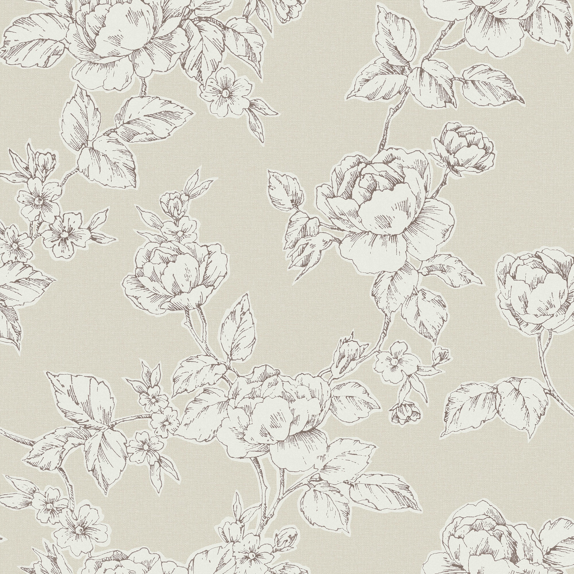 LAURA ASHLEY Vliestapete »Pollington Roses« geblümt glatt 10mx52cm (ca. 5m2)