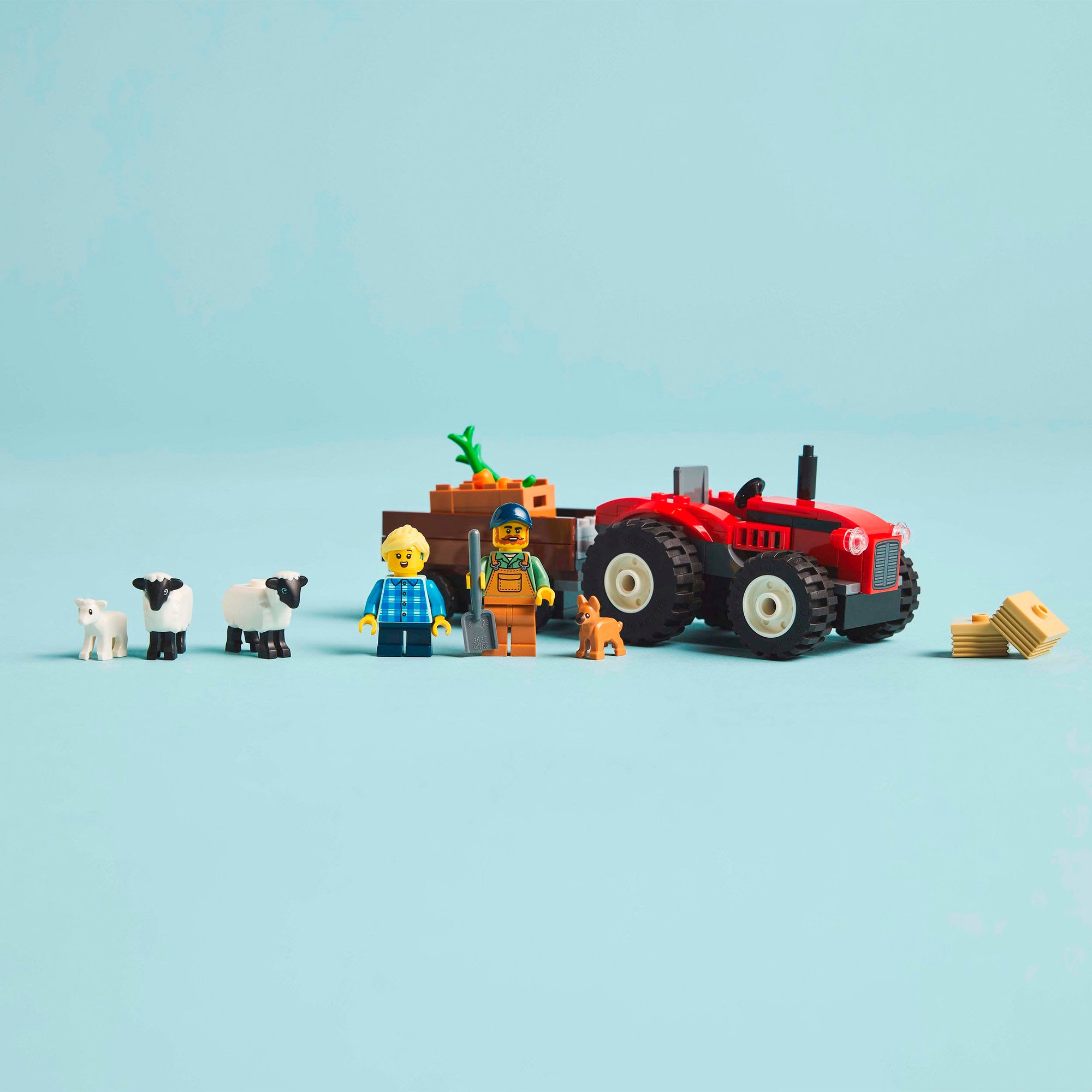 LEGO® Konstruktionsspielsteine »Traktor mit Anhänger (60461), LEGO City«, (116 St.), Made in Europe