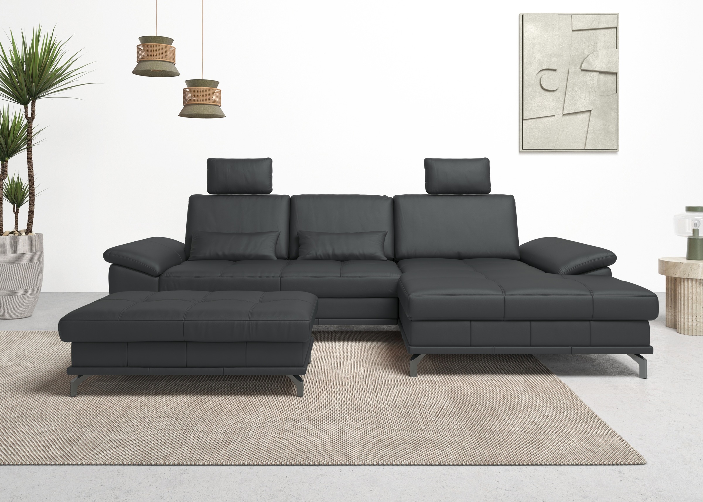 OTTO home Ecksofa "Costello L-Form, B: 301 cm mit Sitztiefen-, Armteilverst günstig online kaufen