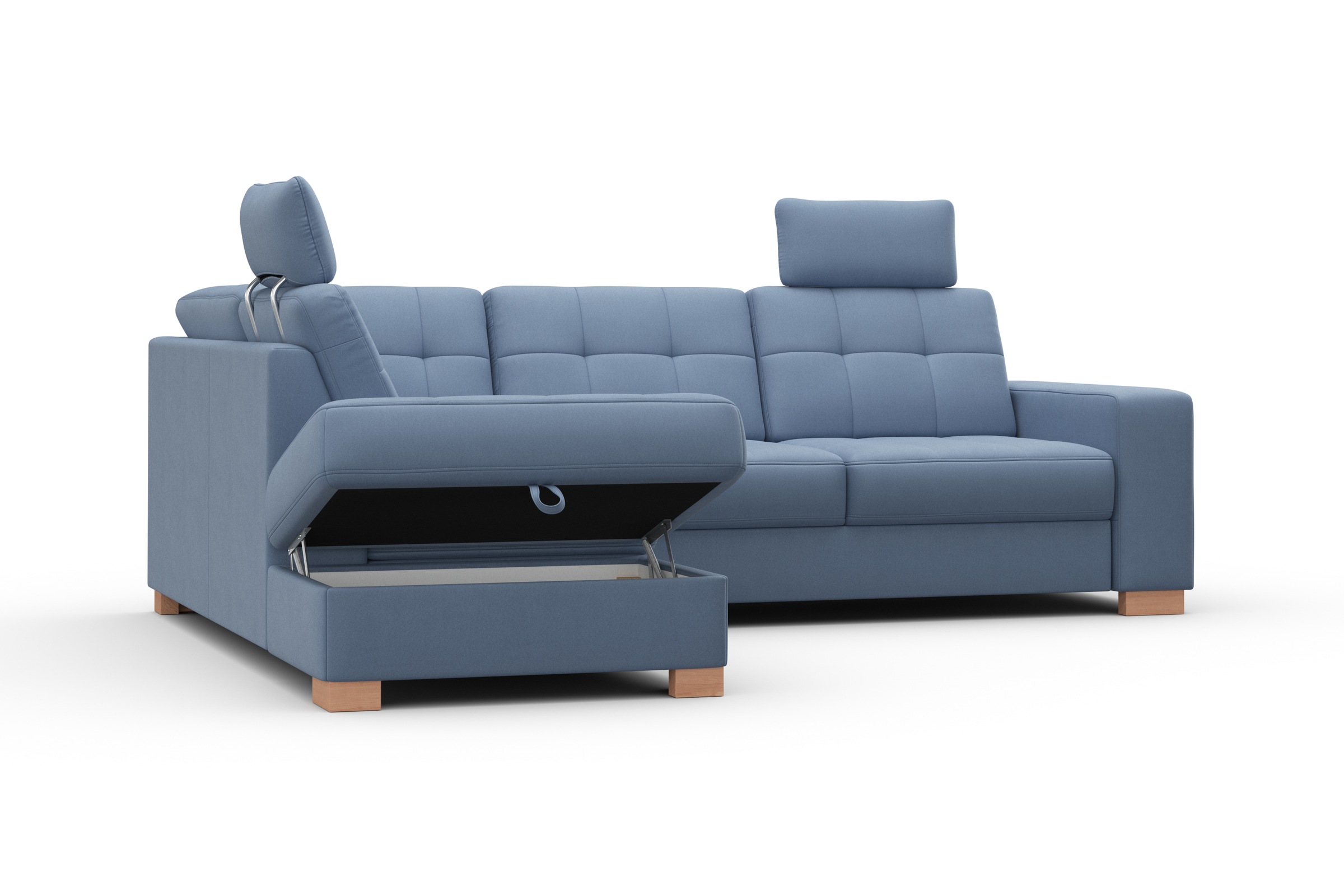 sit&more Ecksofa »Quincy L-Form«, wahlweise mit Bettfunktion und Bettkasten