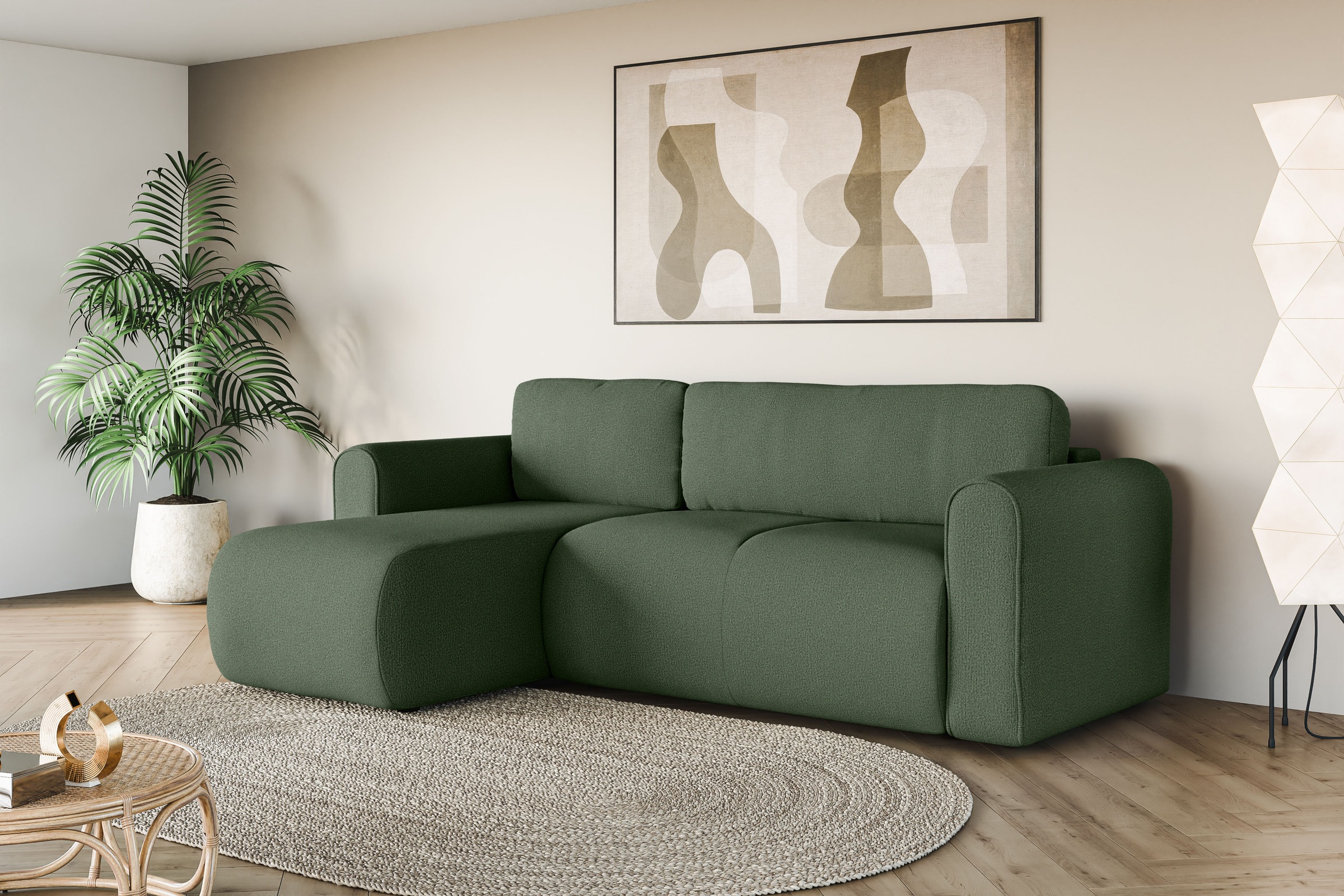 INOSIGN Ecksofa »Zacharia wahlweise Schlafsofa mit Bettkasten, B/T/H 250/16 günstig online kaufen