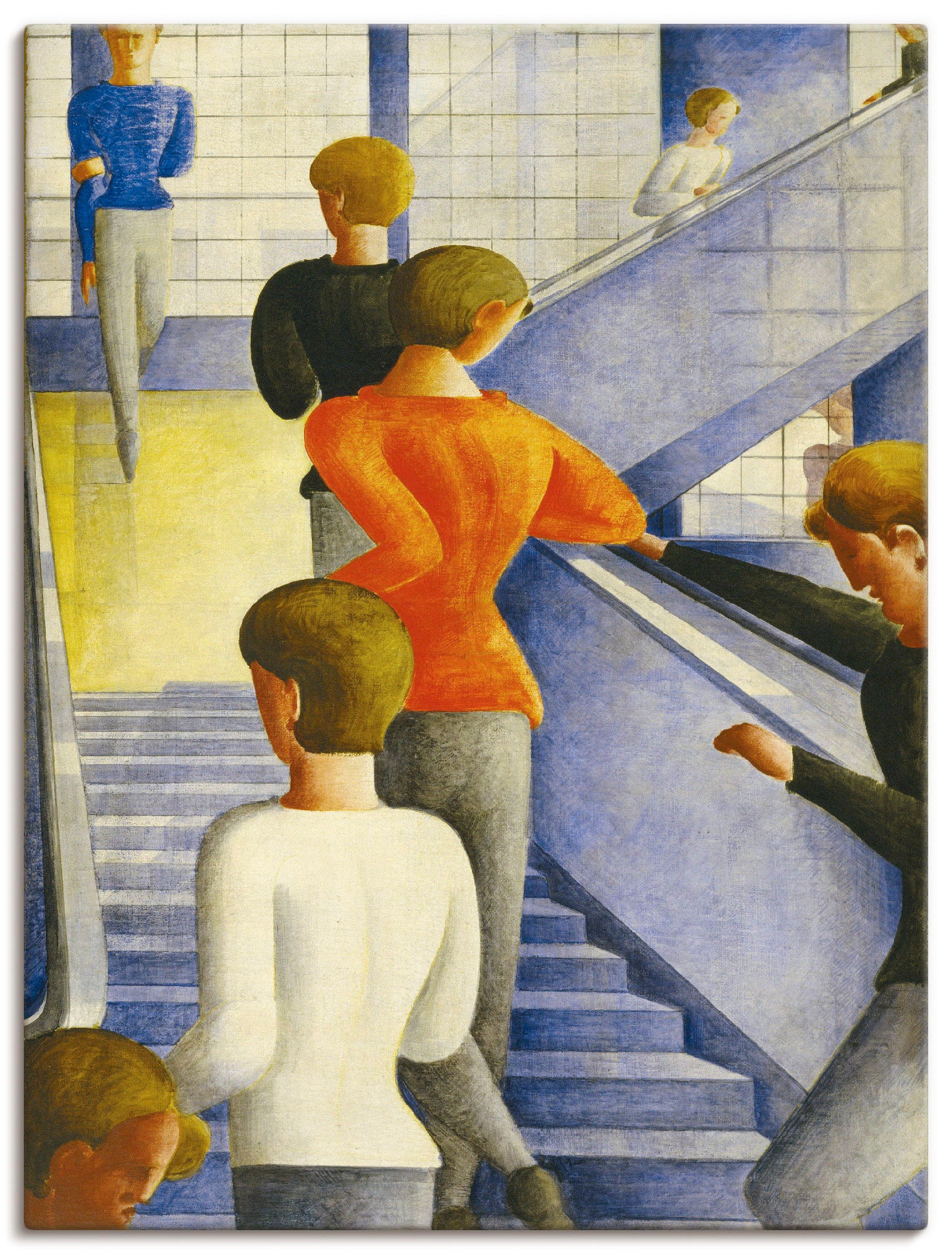 Artland Wandbild »Bauhaustreppe. 1932« Gruppen & Familien 1 Stk. tlg. als A günstig online kaufen