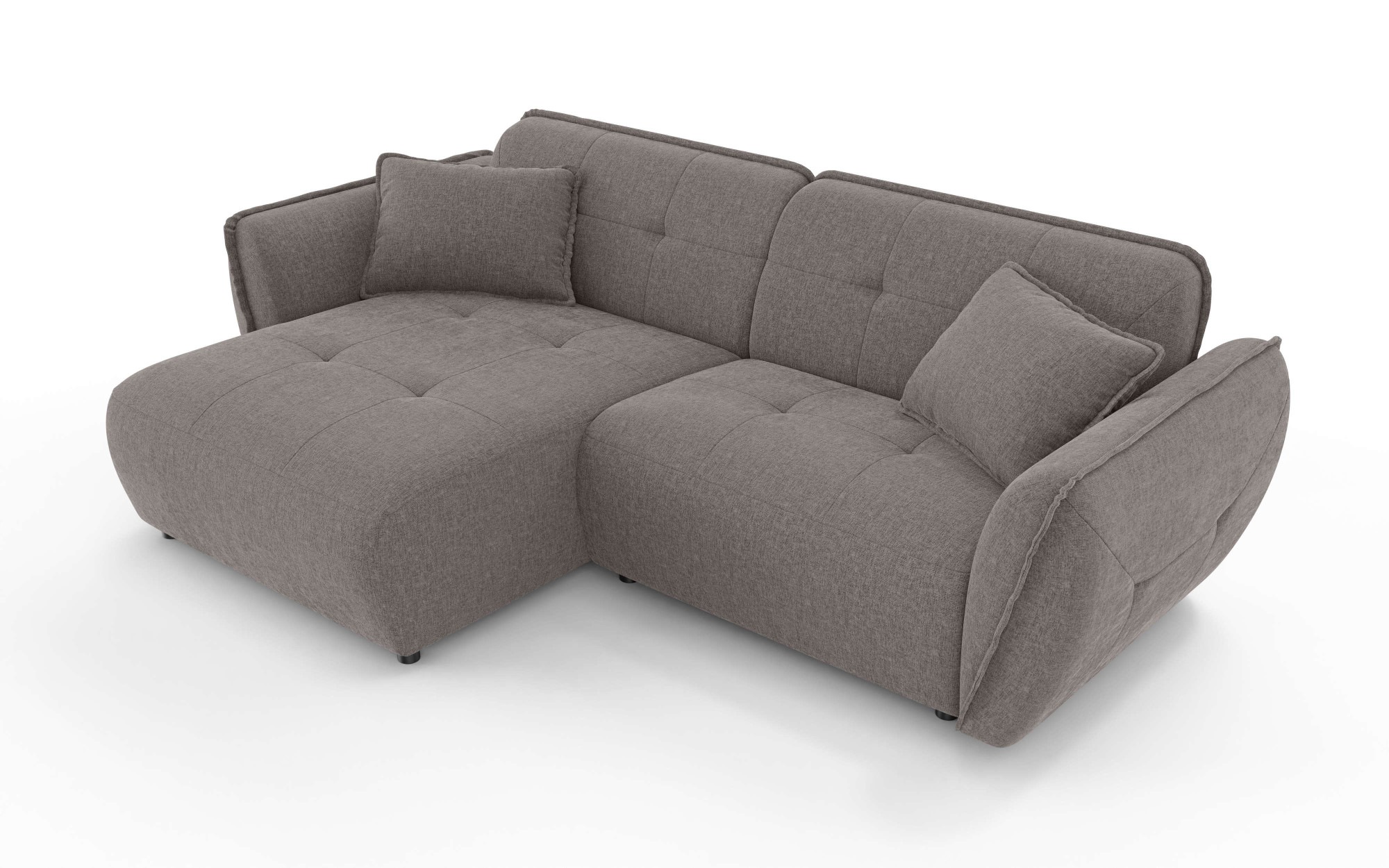 Home affaire Ecksofa »MIRELDA L-Form mit Steppungen, Recamiere rechts/links günstig online kaufen