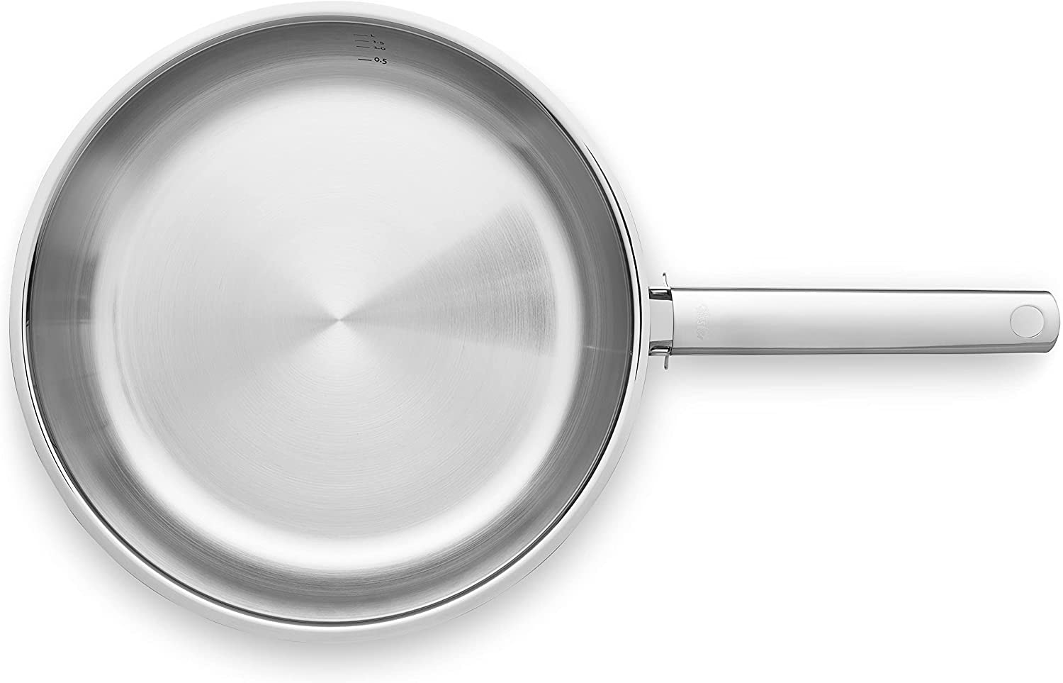 Fissler Bratpfanne »Steelux Pro«, Edelstahl 18/10, (1 tlg.), cookstar® Allherdboden, Schüttrand, Mess-Skala. Made in Germany