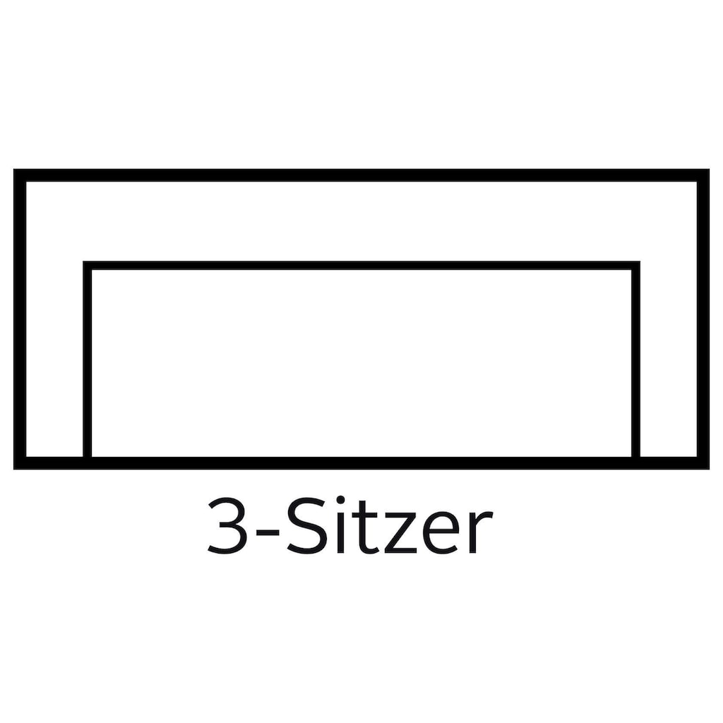 INOSIGN 3-Sitzer Beatrice Schlafsofa, wahlweise auch mit Bettfunktion und Bettkasten, incl. 2 Zierkissen