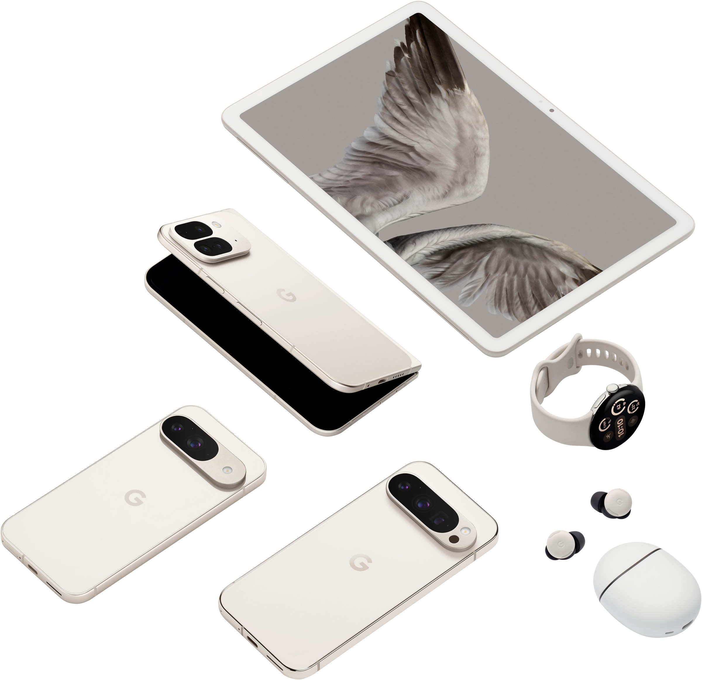 Google Smartphone »Google Pixel 9, 256 GB«, porcelain