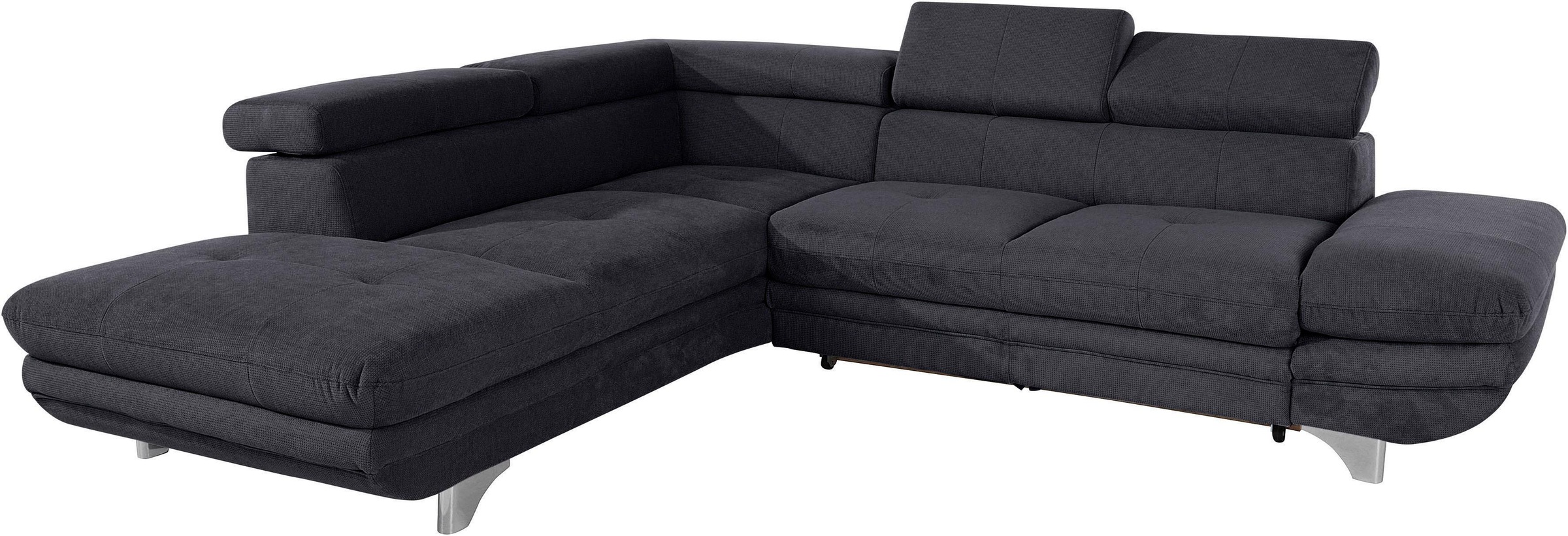 COTTA Ecksofa »Enterprise L-Form«, mit Arm- & Kopfteilverstellung, wahlweise mit Bettfunktion