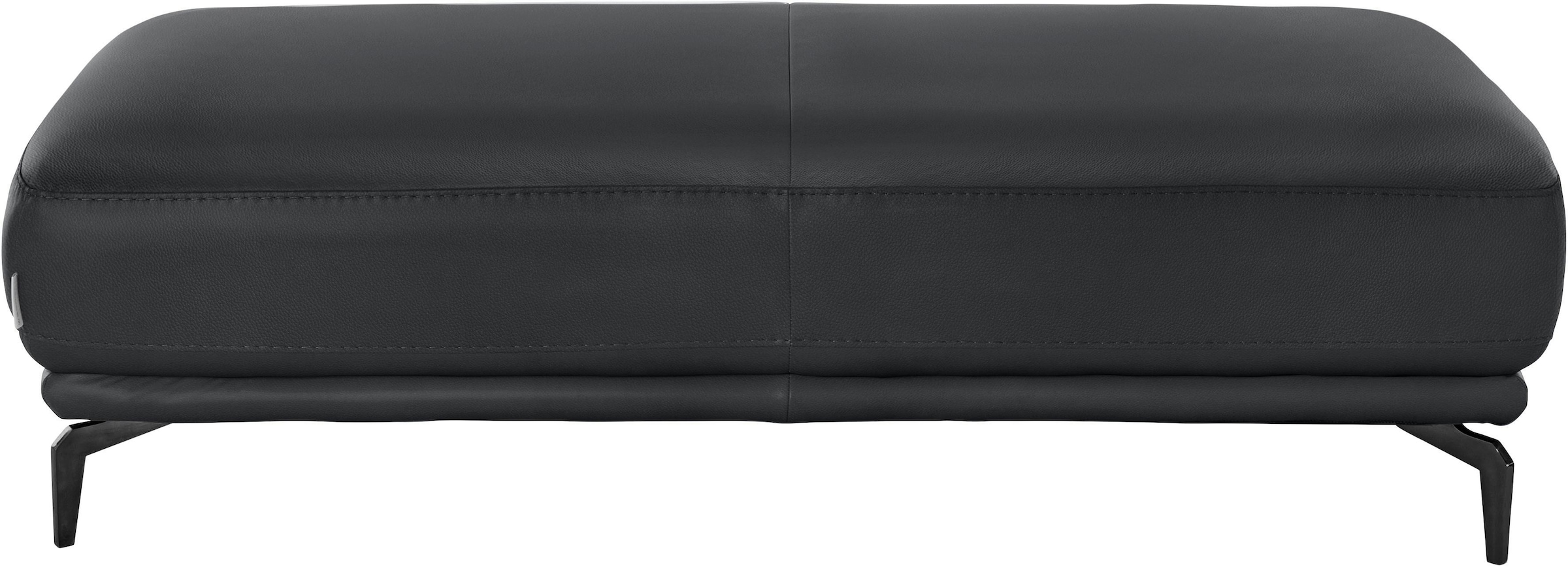 W.SCHILLIG Hocker »montanaa« mit Metallfüßen in Schwarz pulverbeschichtet, Breite 141 cm