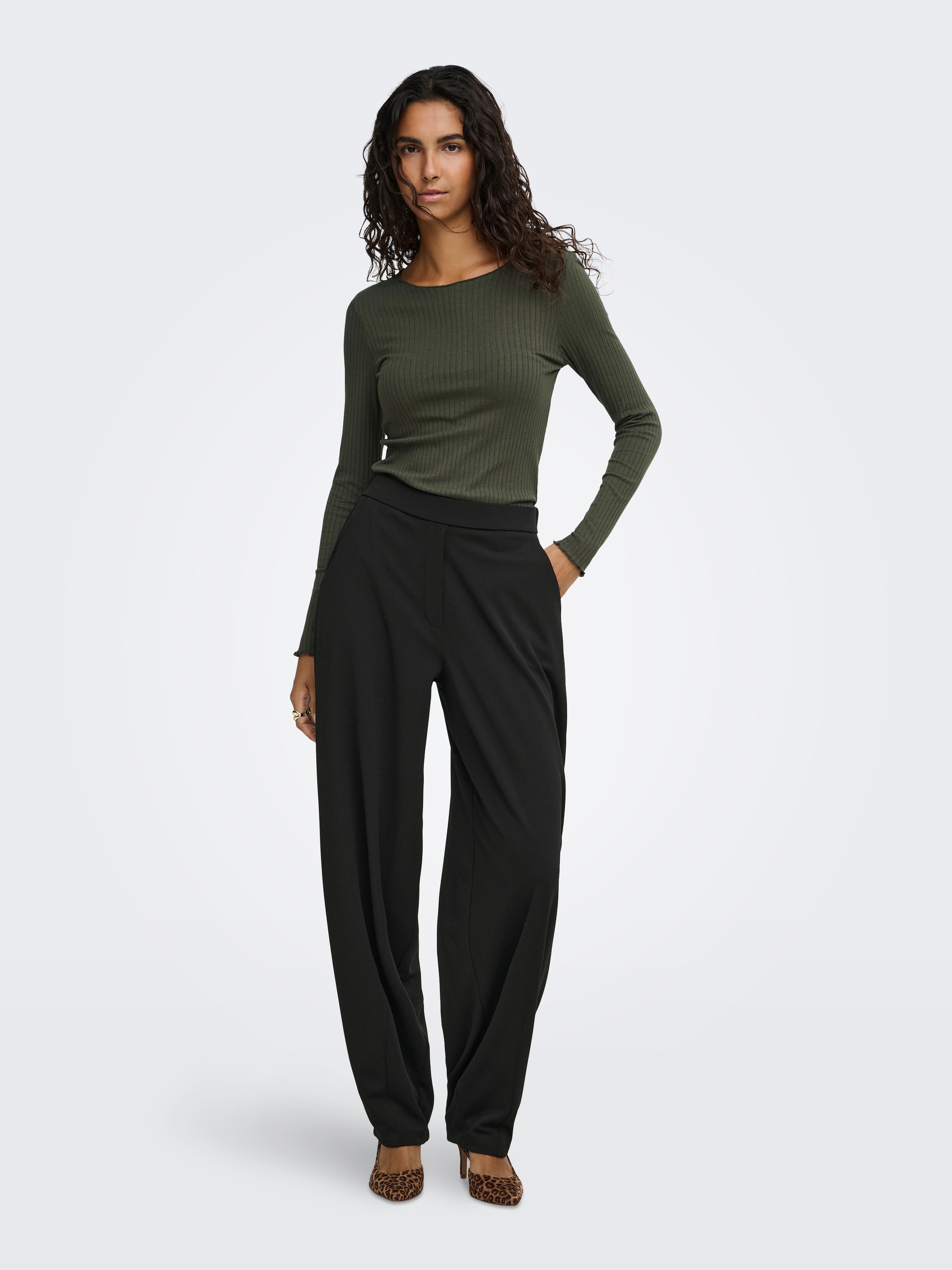 JDY Jerseyhose »JDYGEGGO LIFE ONE BAR PANT JRS NOOS«  Materialmix, barrel fit