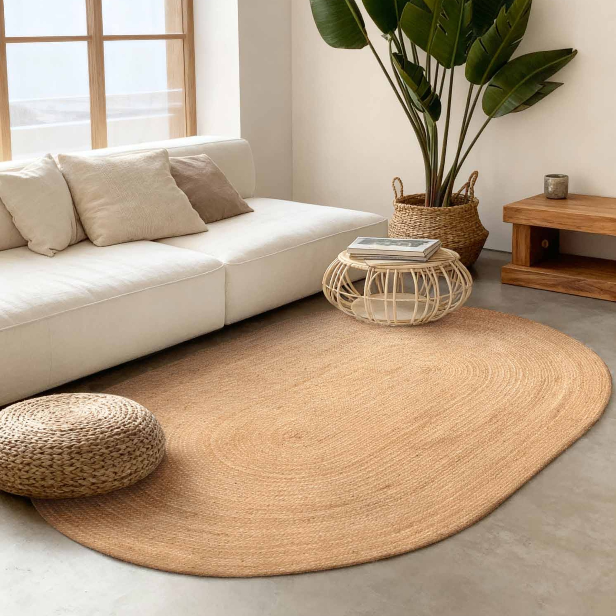 HANSE Home Teppich »Rangpur Juteteppich« oval 10 mm Höhe Handgewebt, 100% J günstig online kaufen