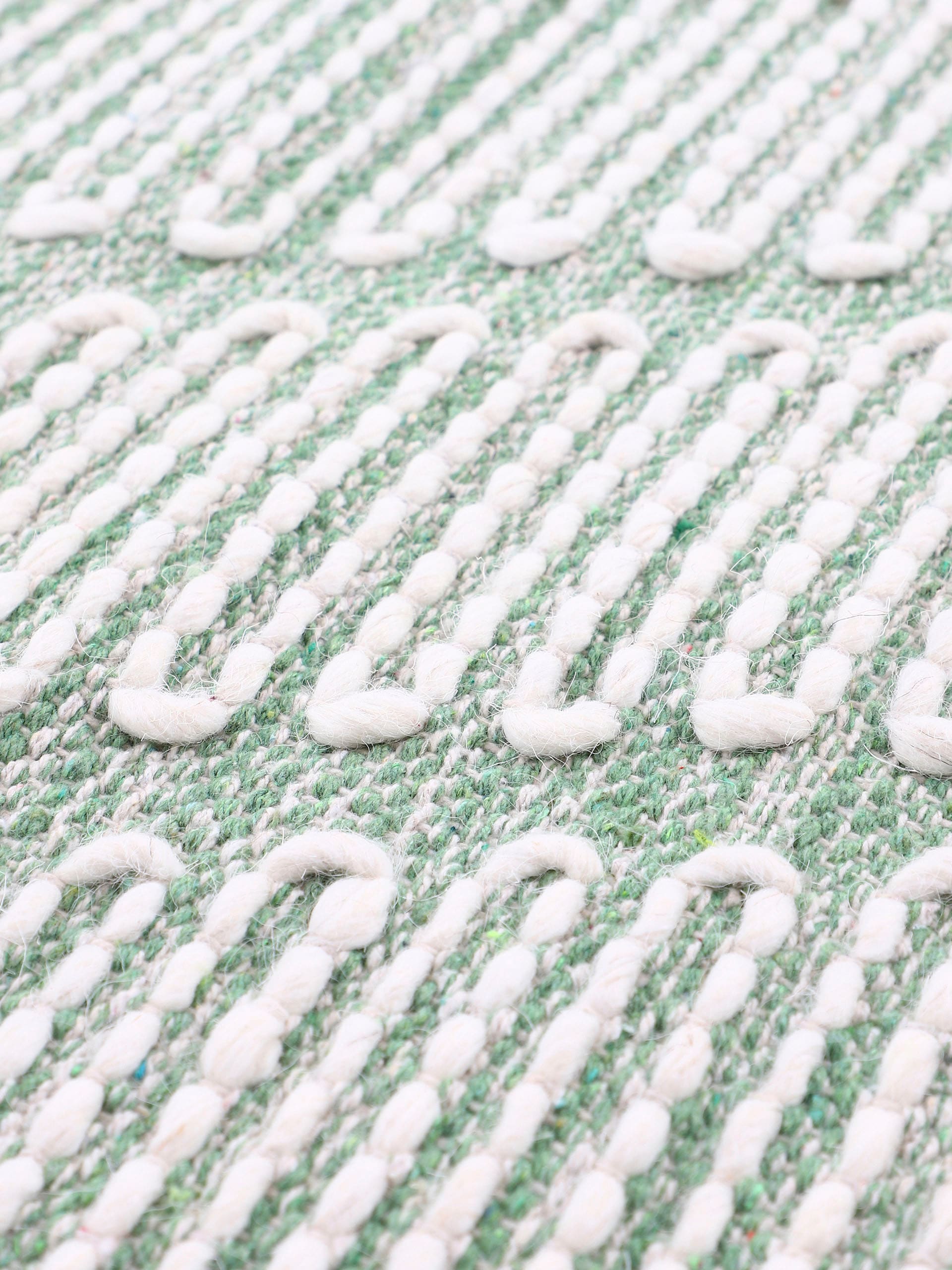 carpetfine Teppich »Kelim Durry«, rechteckig, 5 mm Höhe, Handweb, geometrisch, Hoch-Tief Effekt, handgewebt, reine Baumwolle