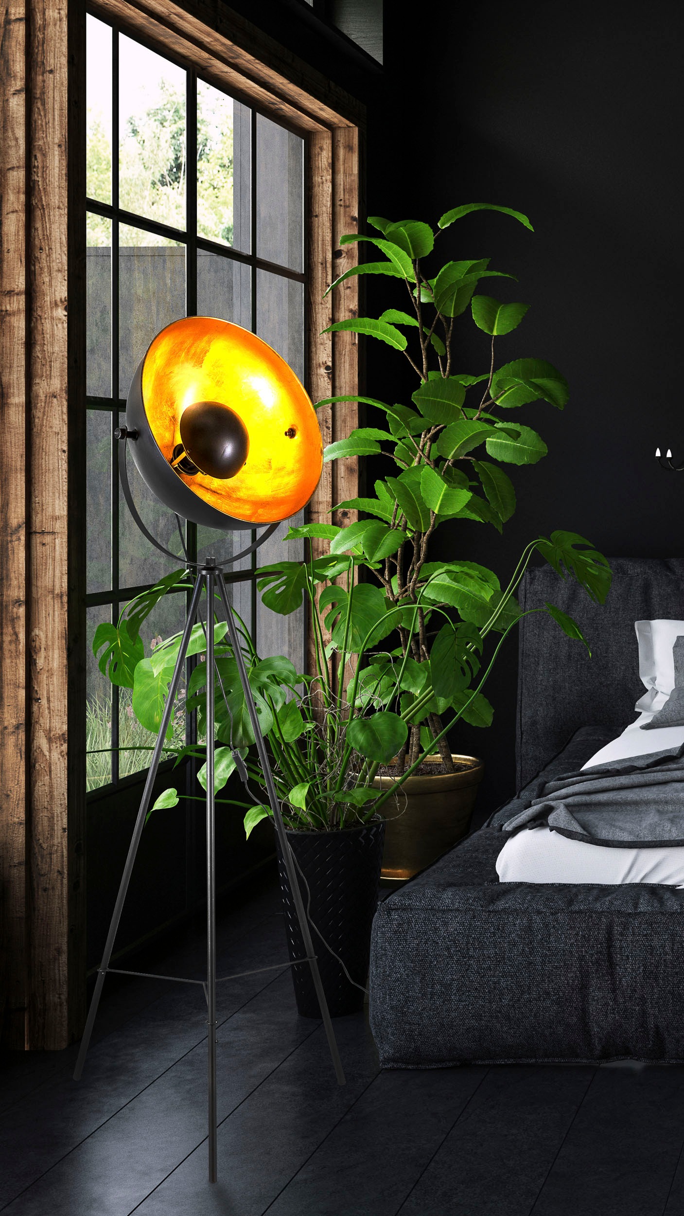 NOWA Stehlampe »TIMO«, Leuchtmittel E27   ohne Leuchtmittel, 1860lm Output günstig online kaufen