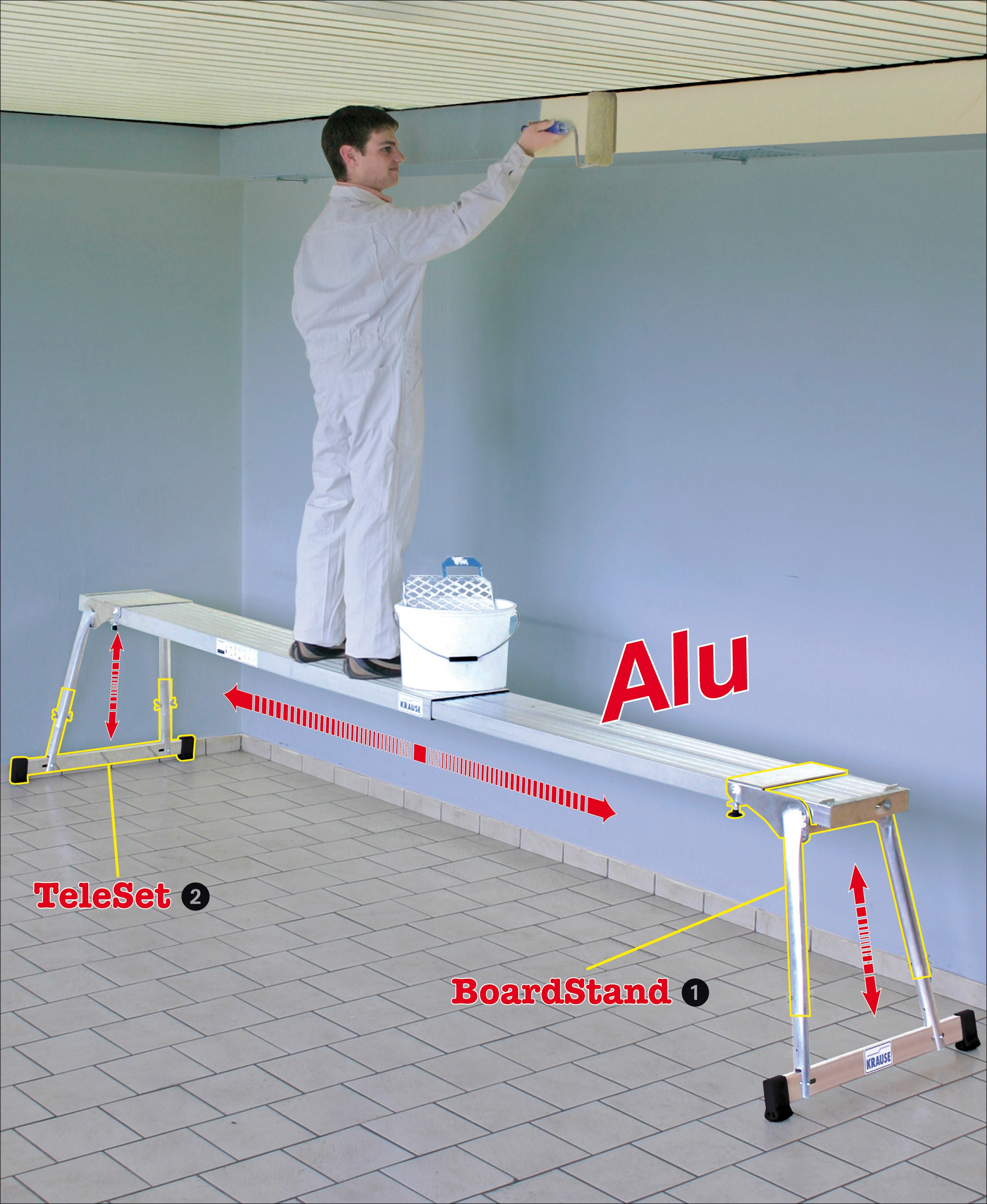 KRAUSE Teleskop-Bohle »Teleboard«