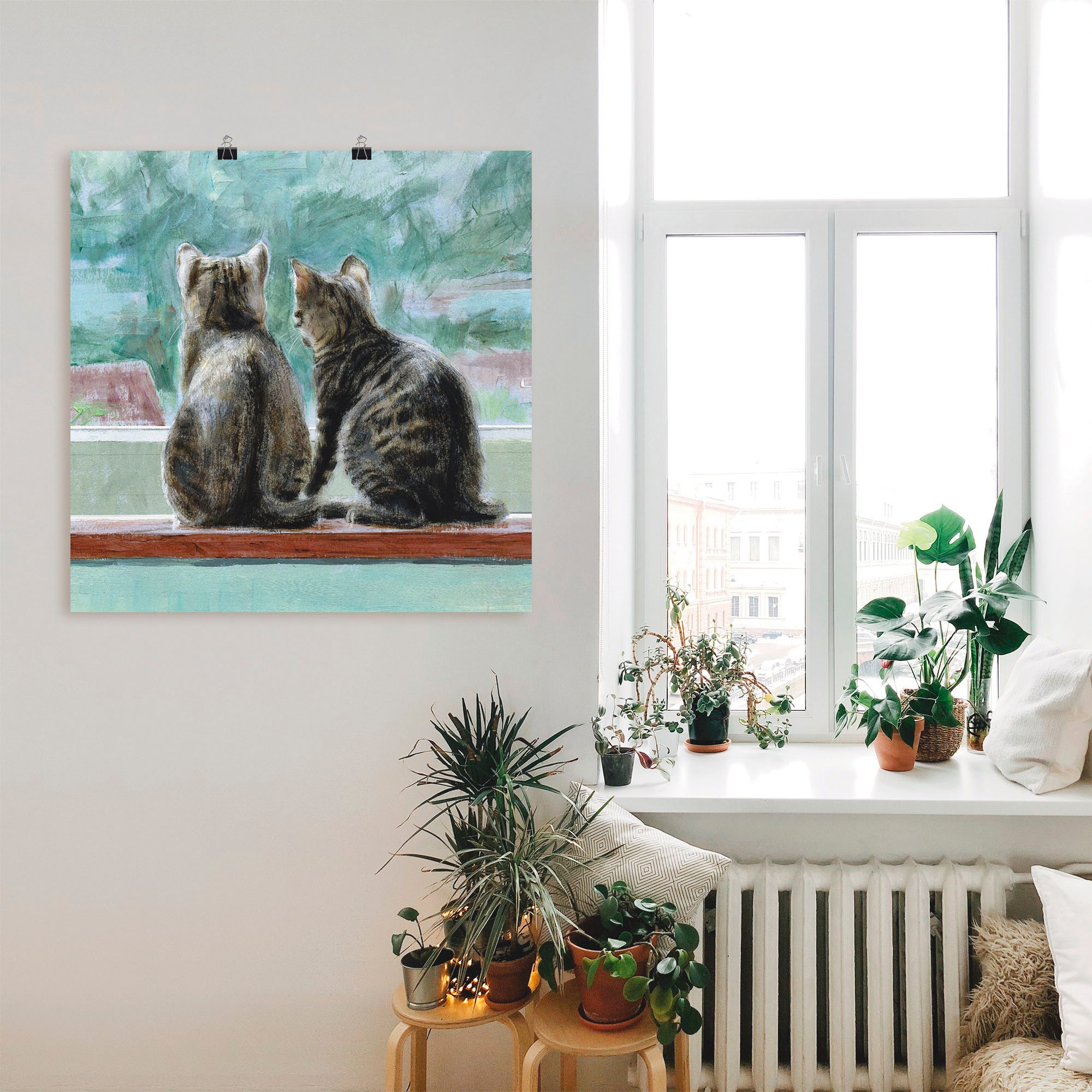 Artland Wandbild »Schöne Aussicht«, Haustiere, (1 St.), als Leinwandbild, Poster in verschied. Größen