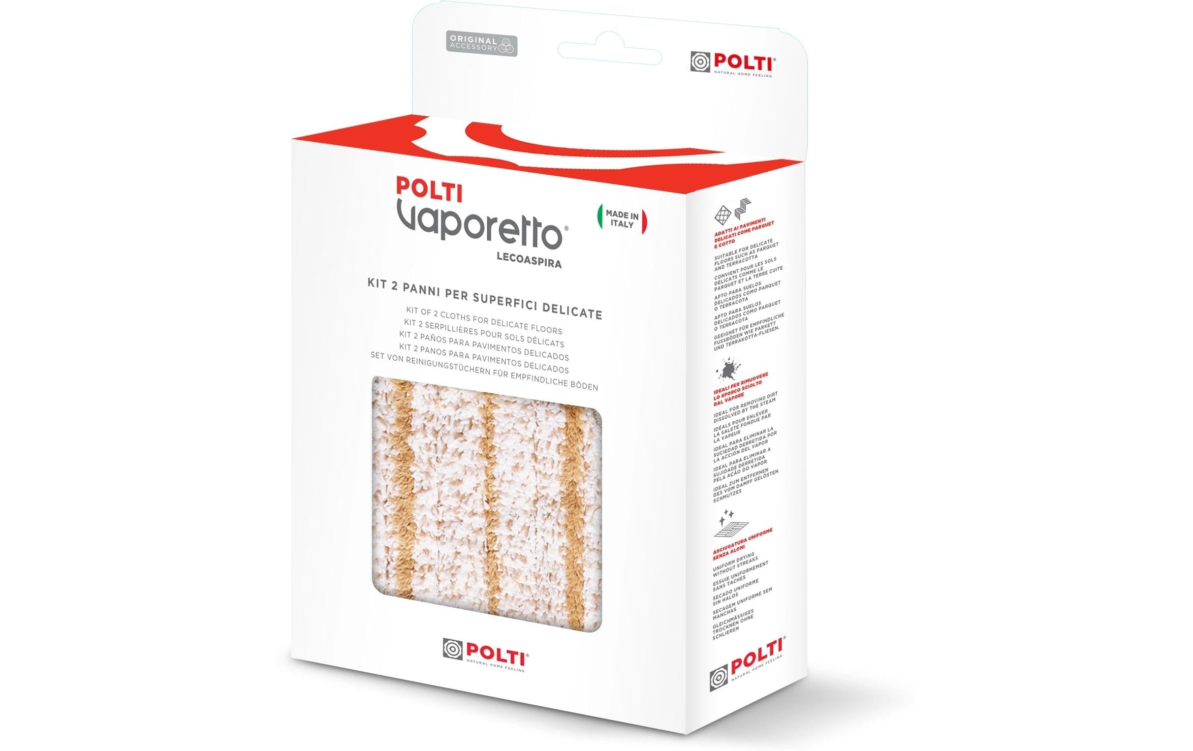 Polti Wischbezug »für Vaporetto Lecoaspira« (Mikrofaser Bodenreinigungstücher-Set