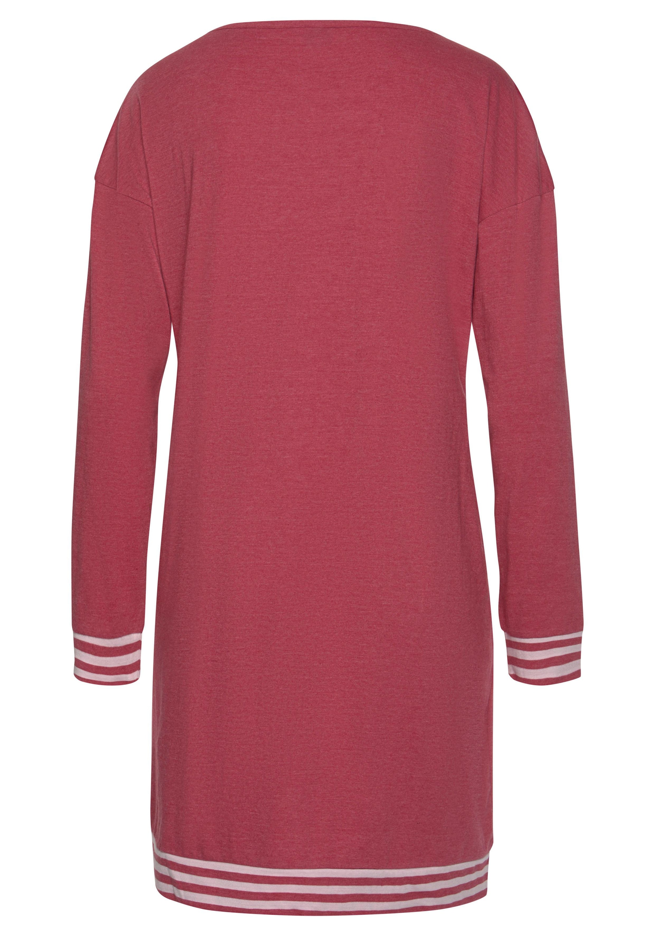 Arizona Nachthemd 1-teilig,  mit gestreiften Bündchen