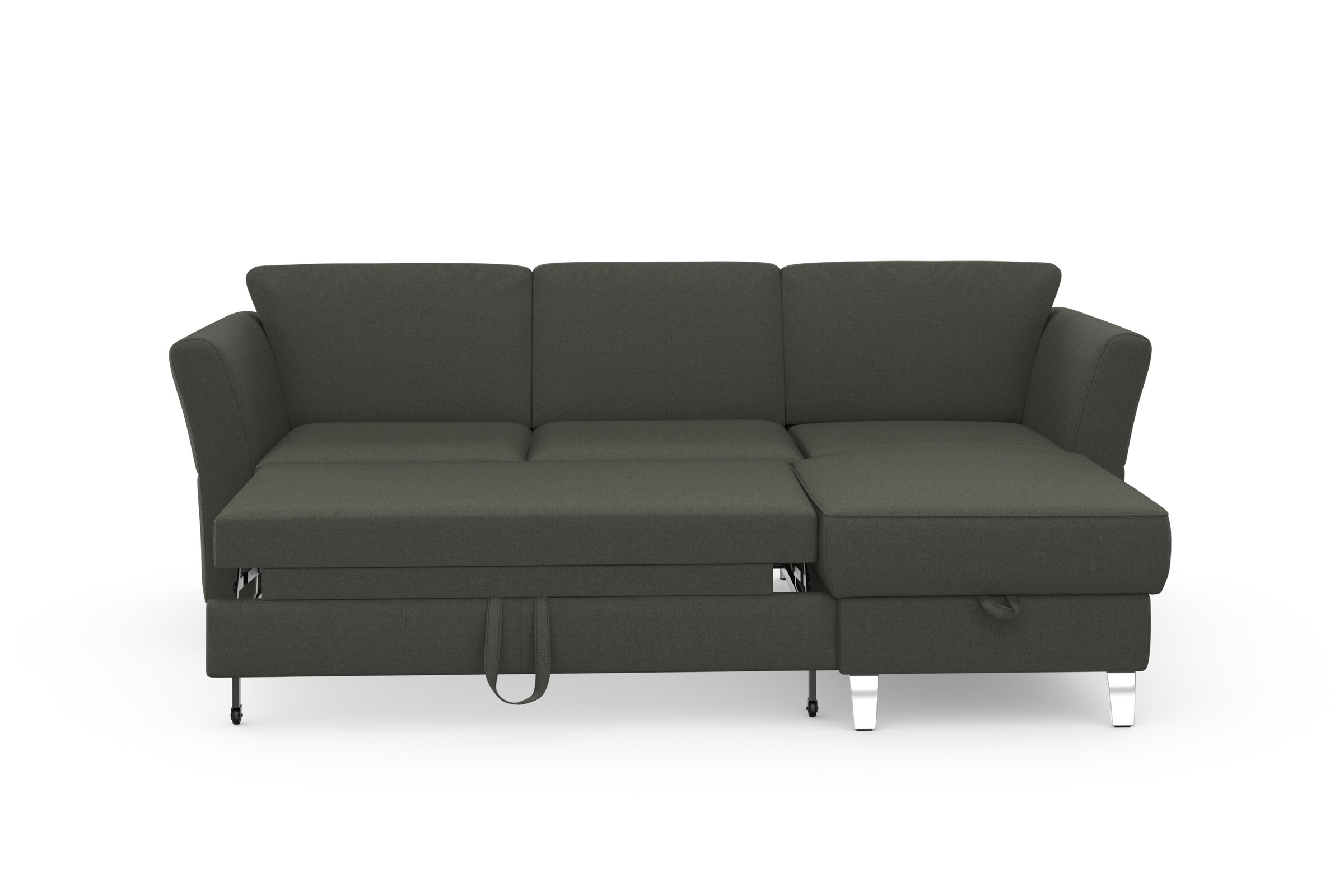 sit&more Ecksofa »Visby L-Form«, wahlweise mit Bettfunktion und Bettkasten, frei im Raum stellbar