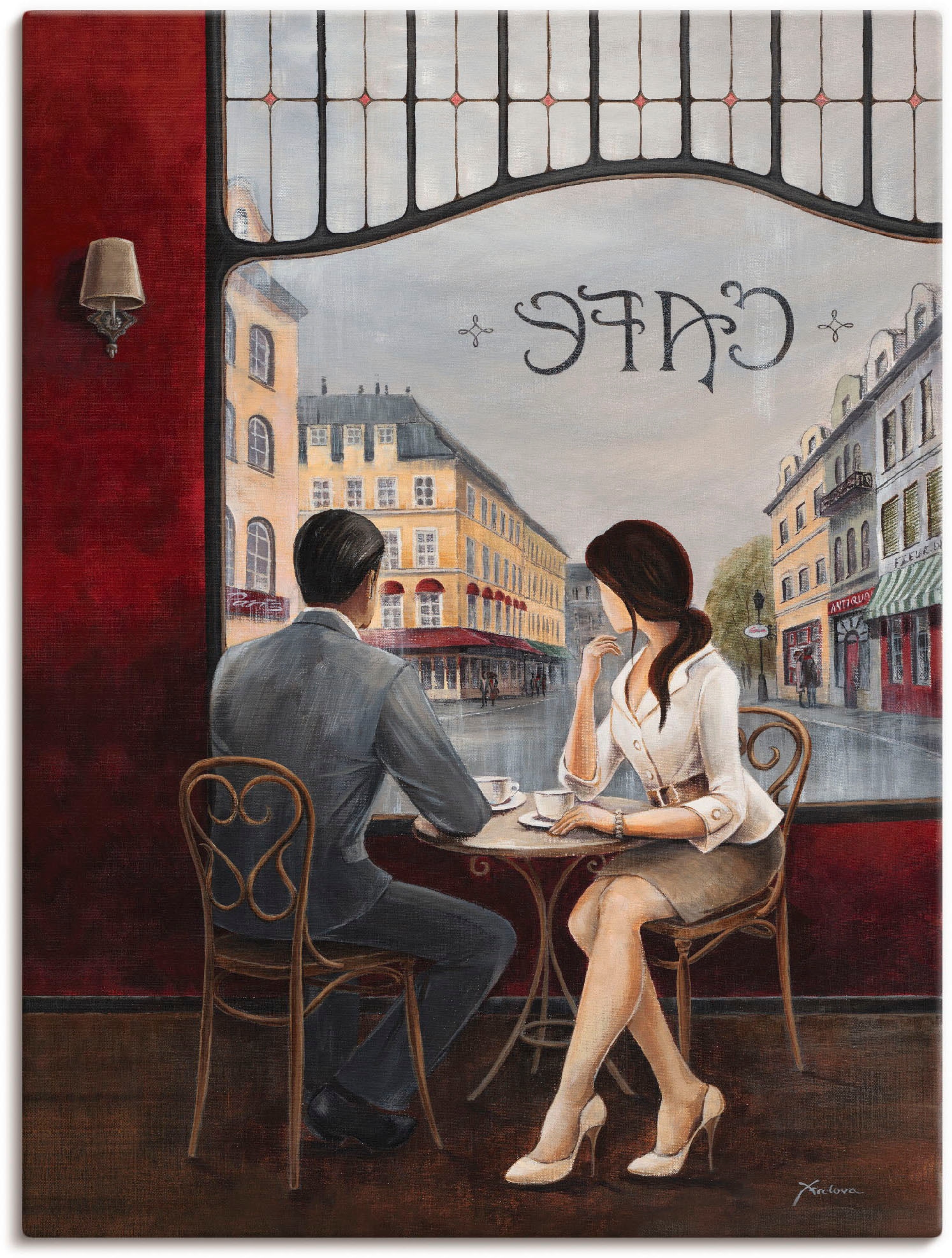 Artland Wandbild »Café«, Restaurant & Cafés, (1 St.), als Alubild, Outdoorb günstig online kaufen