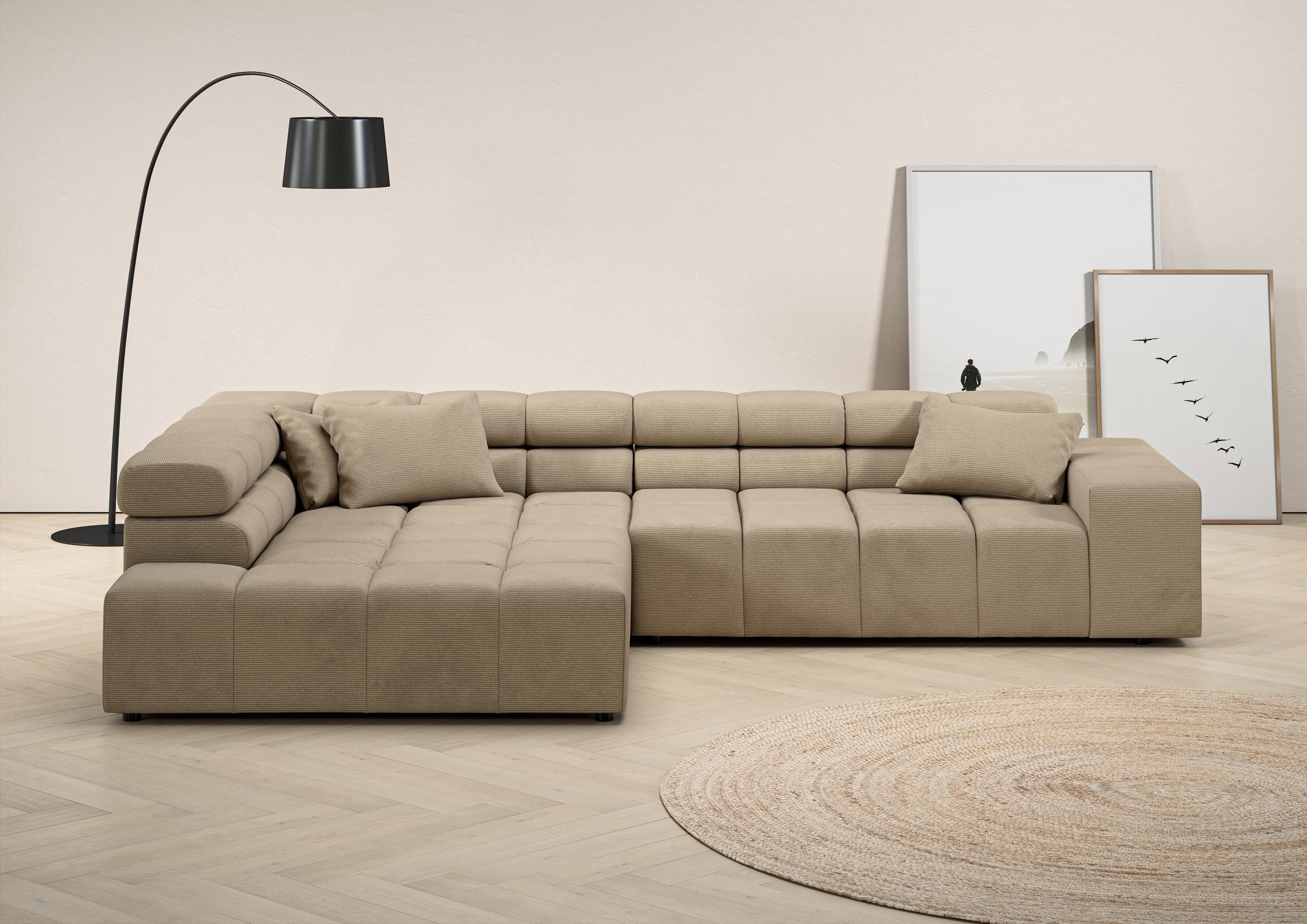 INOSIGN Ecksofa »Ancona incl. Kopfteilverstellung, OTTOs Choice, Breite 319 günstig online kaufen