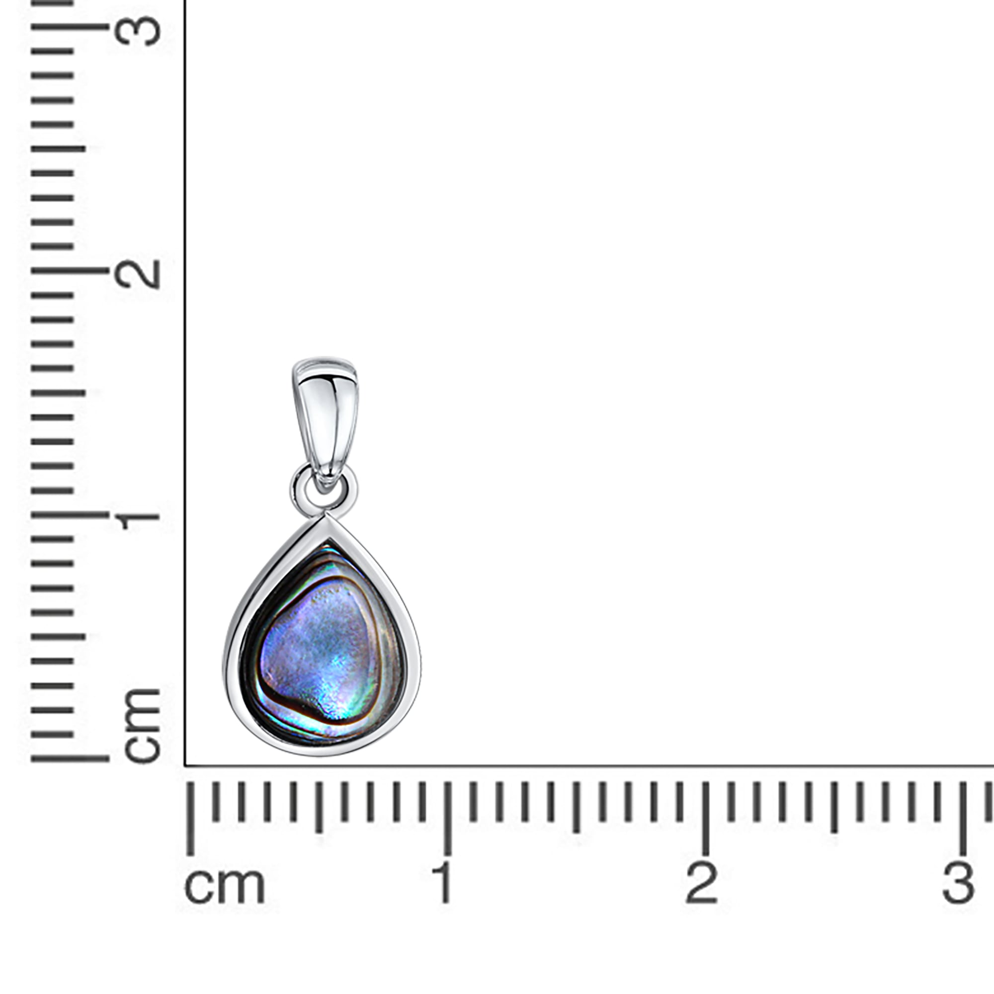 Vivance Kettenanhänger »925-Sterling Silber rhodiniert Abalone«