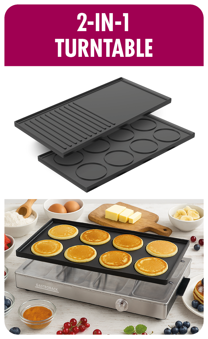 Gastroback Raclette »Raclette Grill & Pancake Station« 12 Stk. Raclettepfännchen