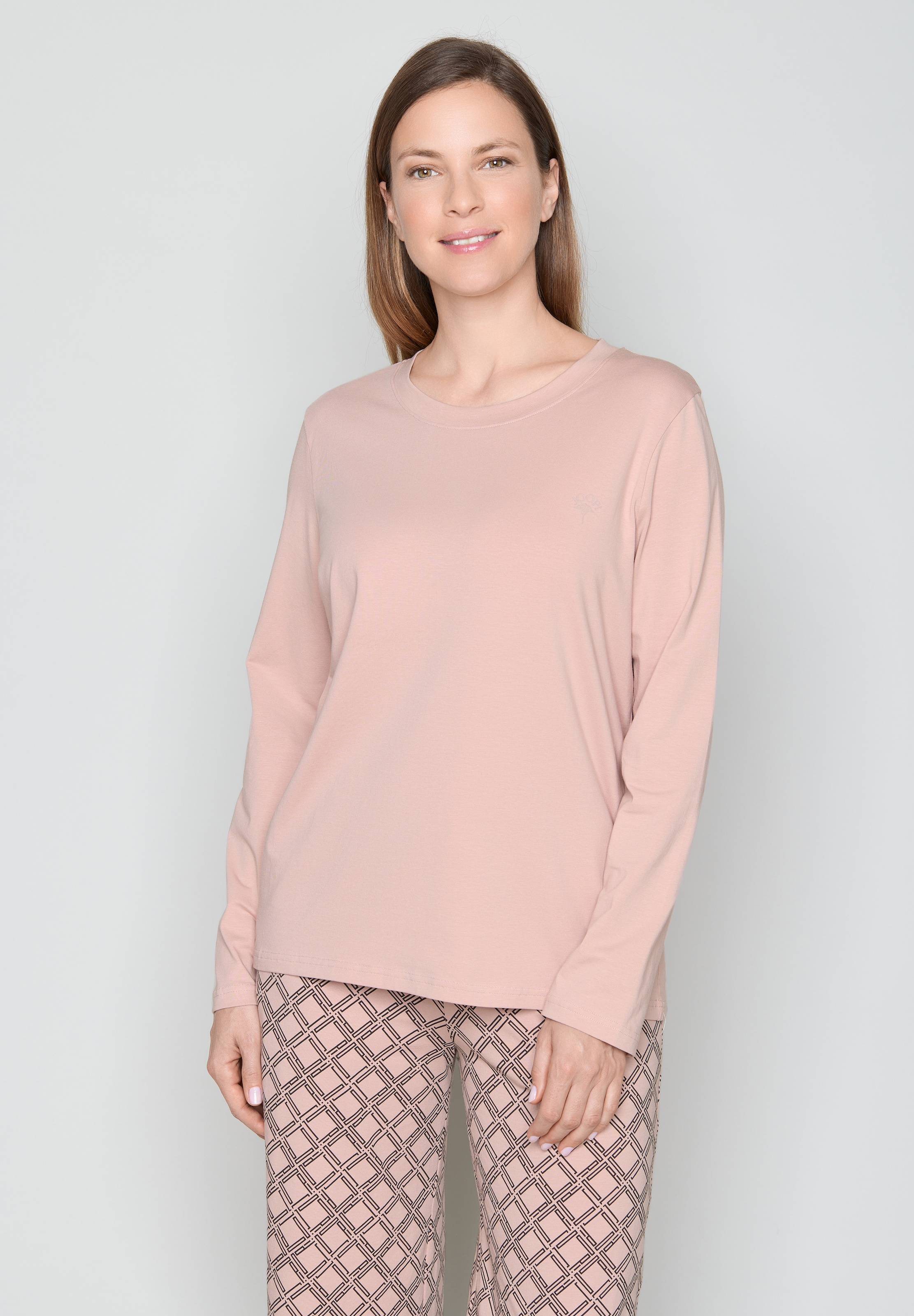 JOOP! Pyjama aus Jersey, lässig-eleganter Look, mit Wide-Leg-Hosen