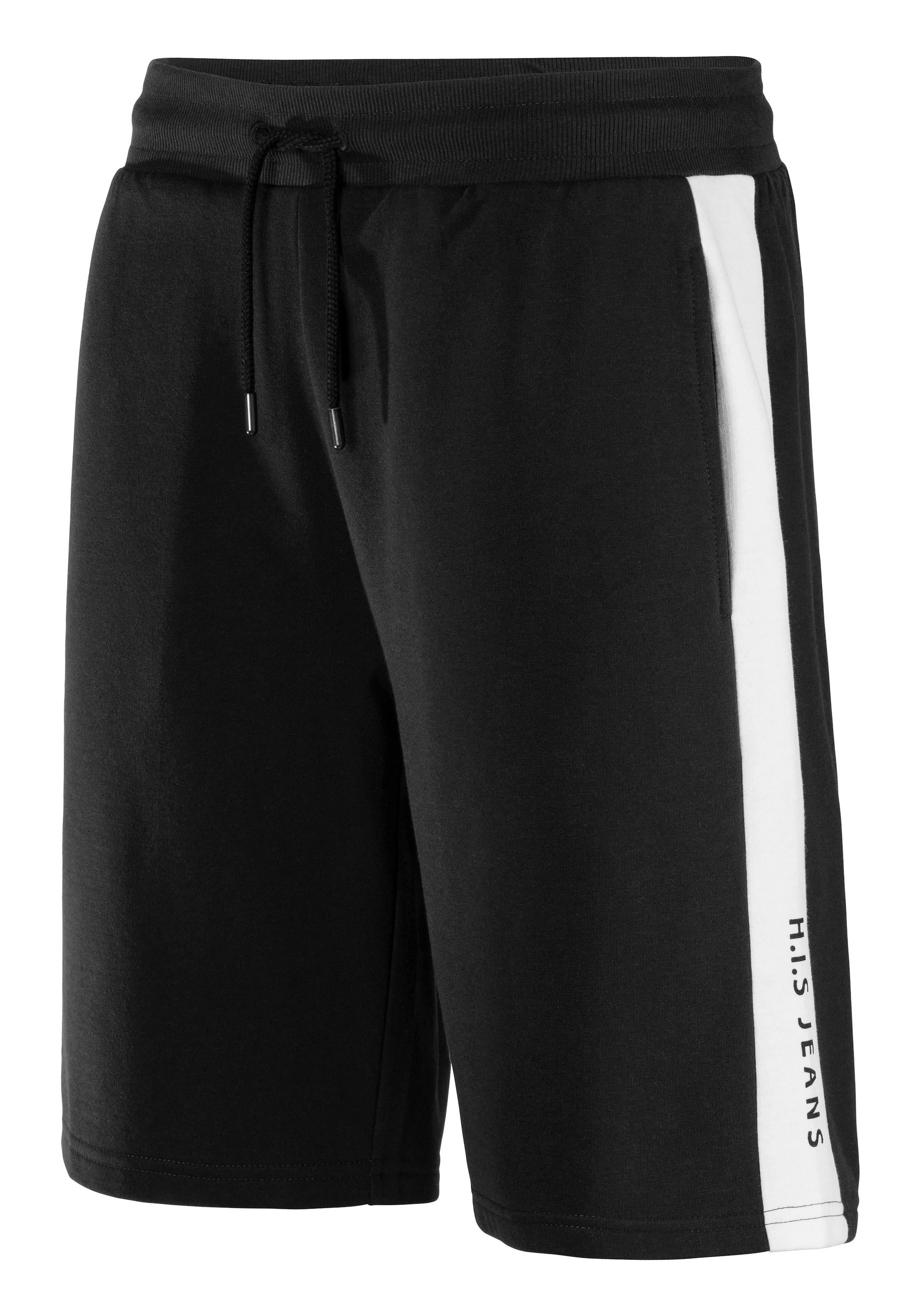 7. Bild von H.I.S Sweatshorts, seitlicher Streifen mit Logodruck