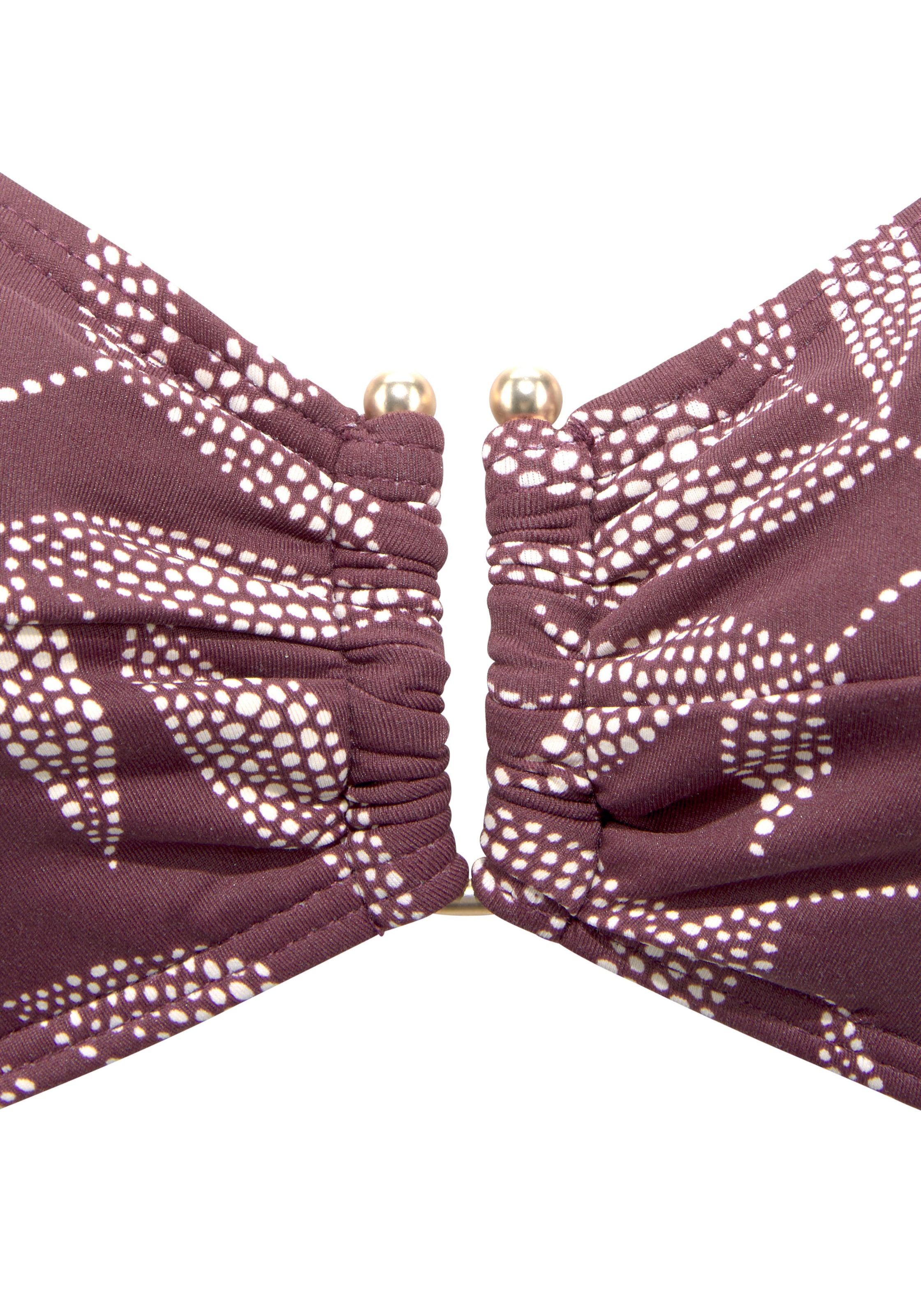 LASCANA Bügel-Bikini-Top »Apart«, mit goldfarbigen Accessoire