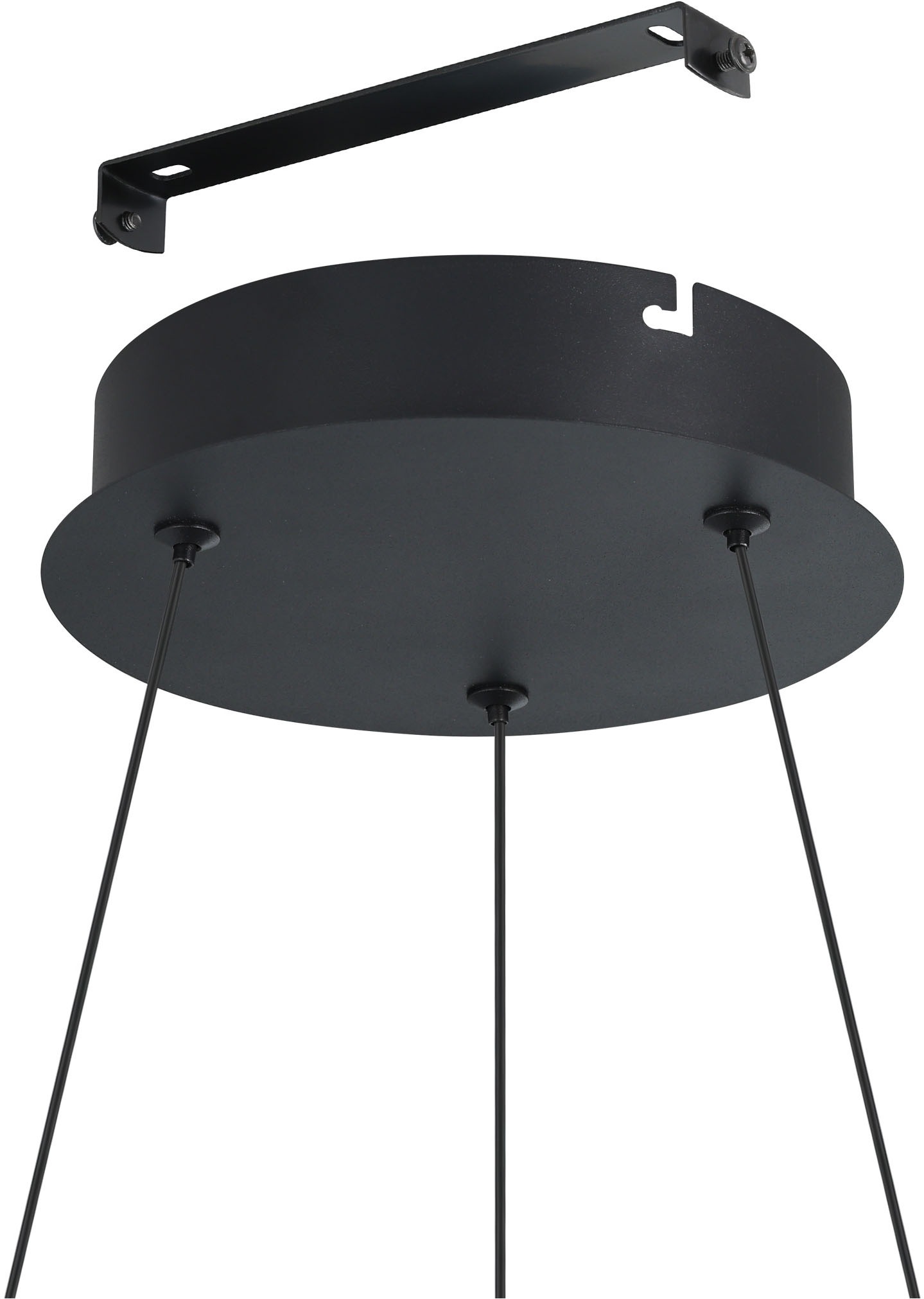 EGLO Hängeleuchte »RUOTALE Pendellampe - Alu, Stahl - LED - 42W - IP20« LED-Modul 1 Stk. Warmweiß Hängelampe, Deckenlampe, Wohnzimmer, Esszimmer, H150 x Ø70 cm