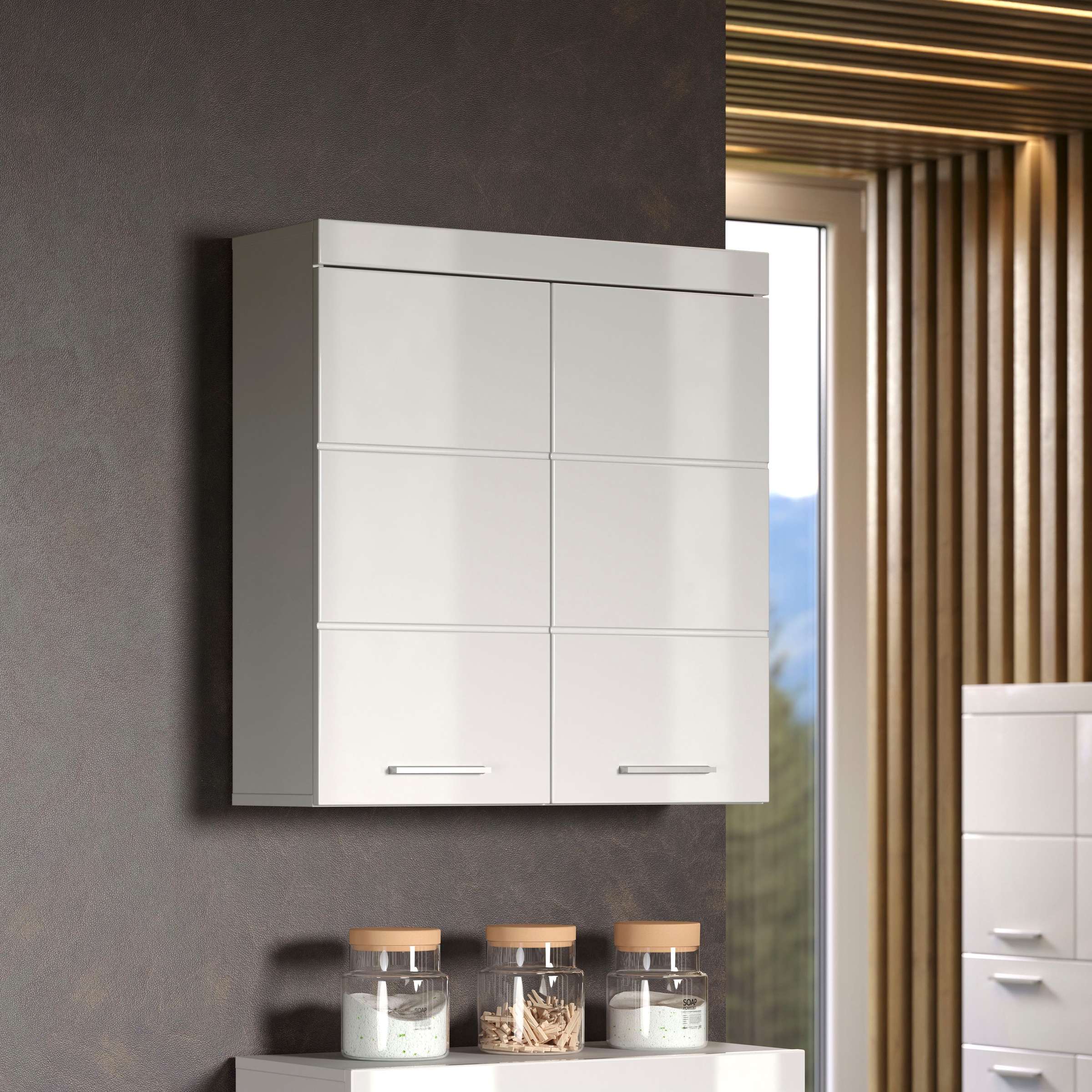 INOSIGN Hängeschrank »Avena«, Badschrank mit wechselbarem Türanschlag - (B/T/H) 37/23/77 cm