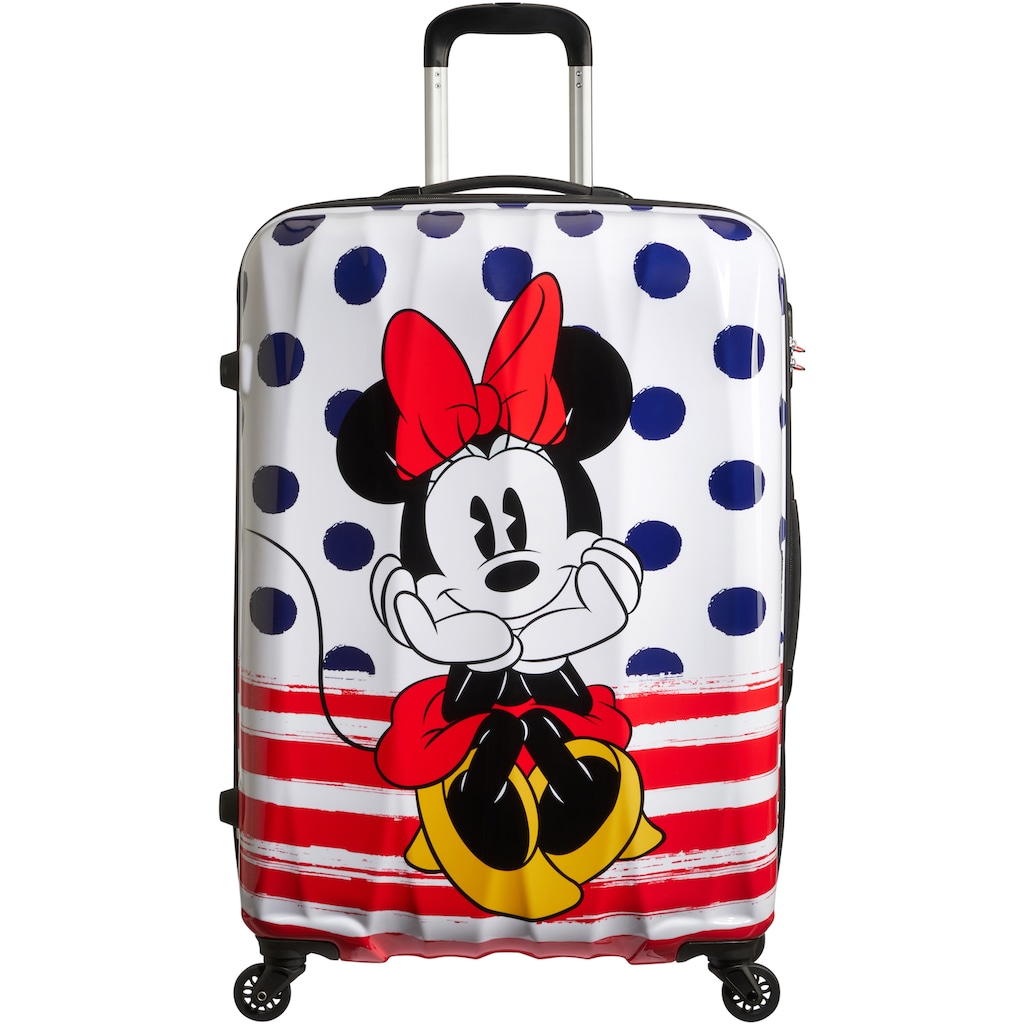 American Tourister® Hartschalen-Trolley »Disney Legends, Minnie Blue Dots, 75 cm«, 4 Rollen