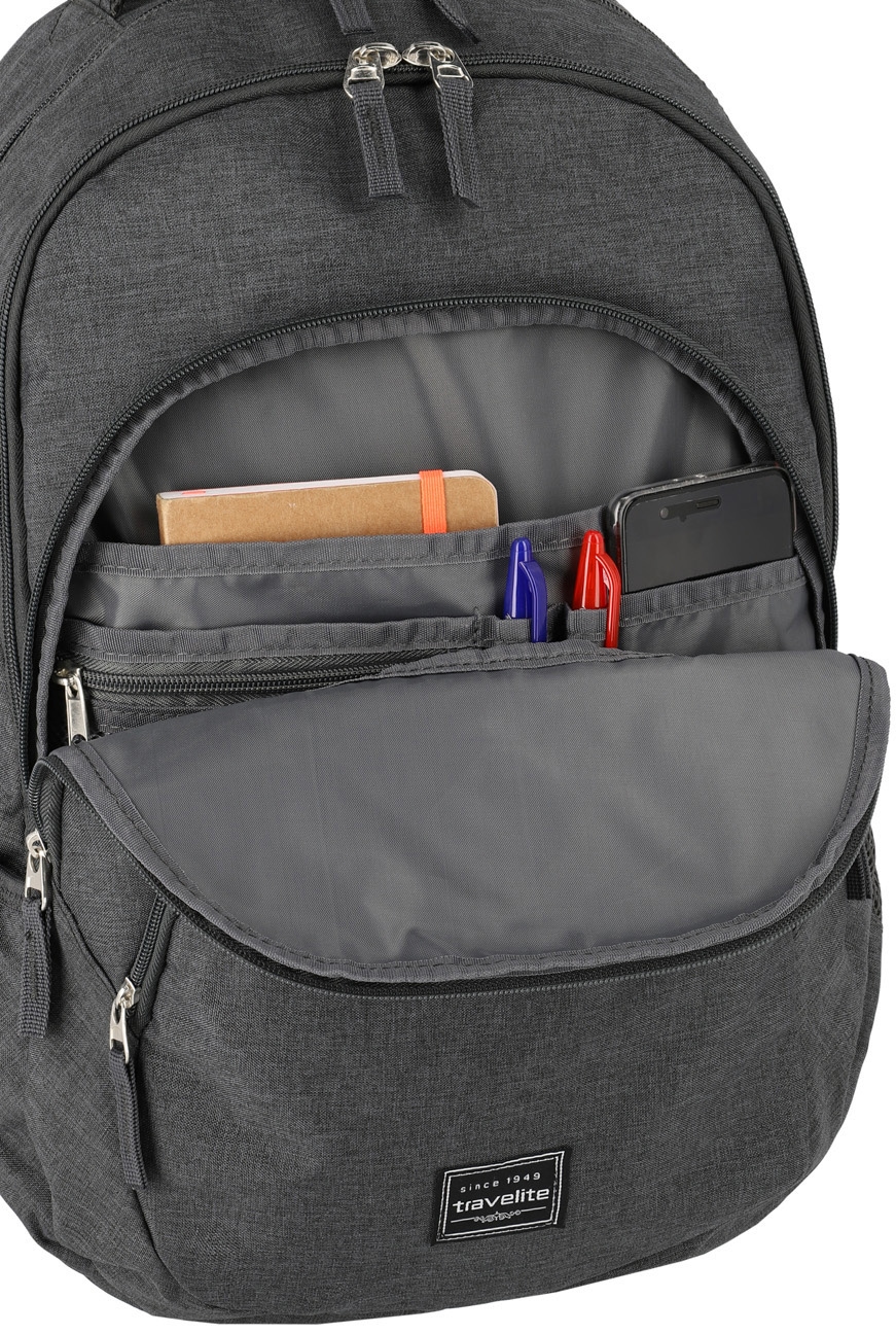 travelite Laptoprucksack »BASICS Melange«, Freizeitrucksack Arbeitsrucksack Schulrucksack Reiserucksack