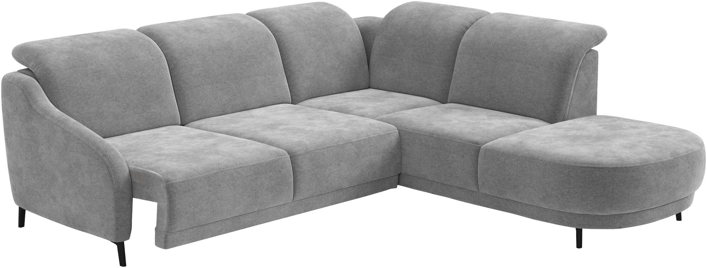 sit&more Ecksofa »Blues L-Form«, wahlweise mit Klapptisch und USB