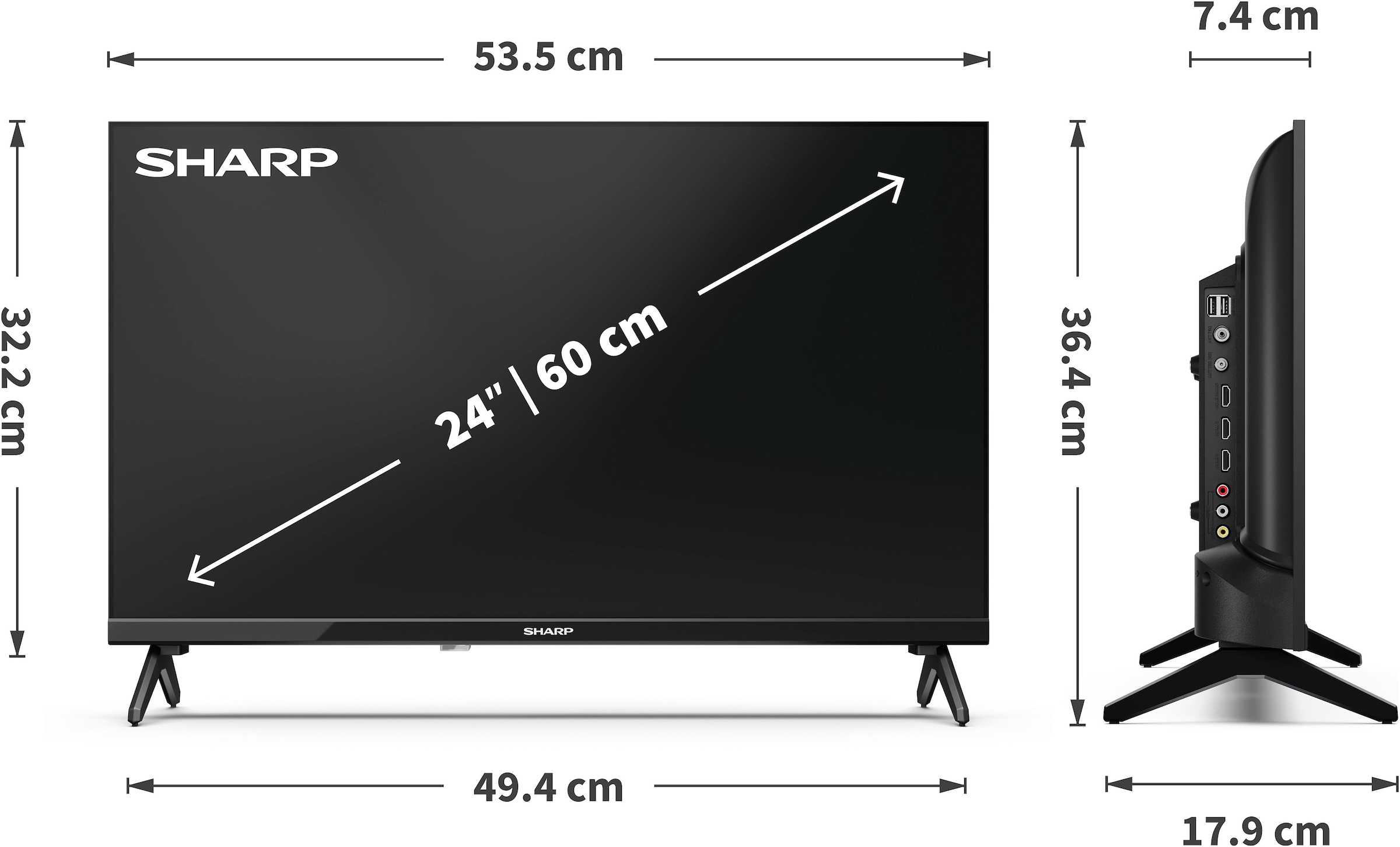 Sharp LED-Fernseher »1T-C24HAx«, HD ready