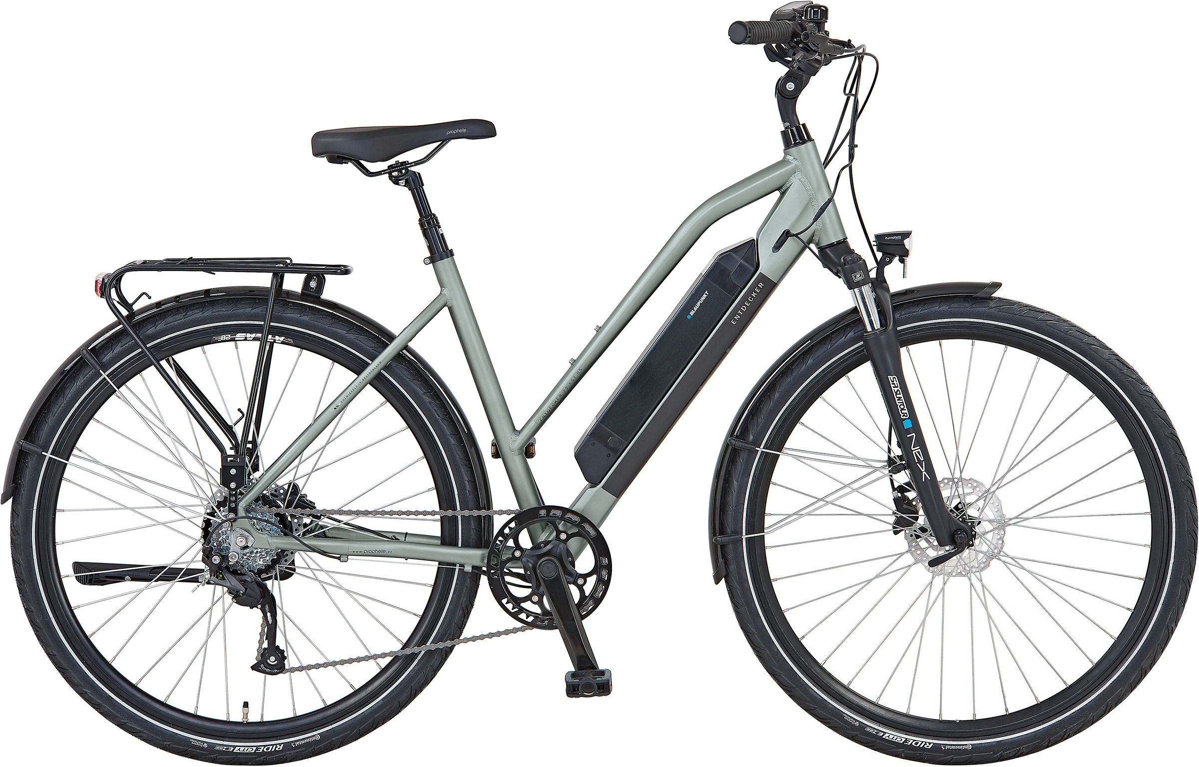 E-Bike „ENTDECKER 22.EST.05“, 8 Gang, Shimano, Altus, Heckmotor 250 W grau 28 Zoll (71,12 cm) 50 cm – 28 Zoll (71,12 cm)