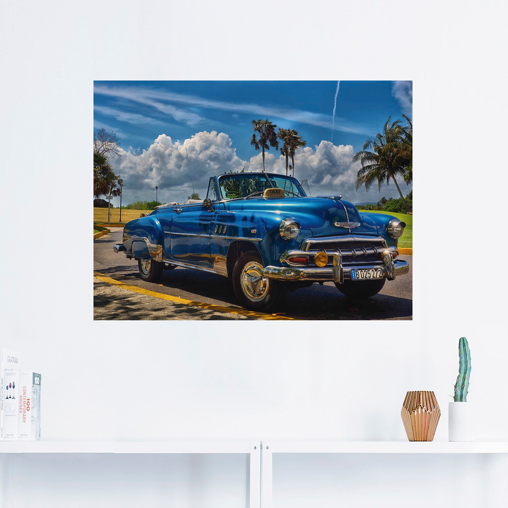 Artland Wandbild »Havanna Flair«, Auto, (1 St.), als Alubild, Outdoorbild, Leinwandbild, Poster, Wandaufkleber