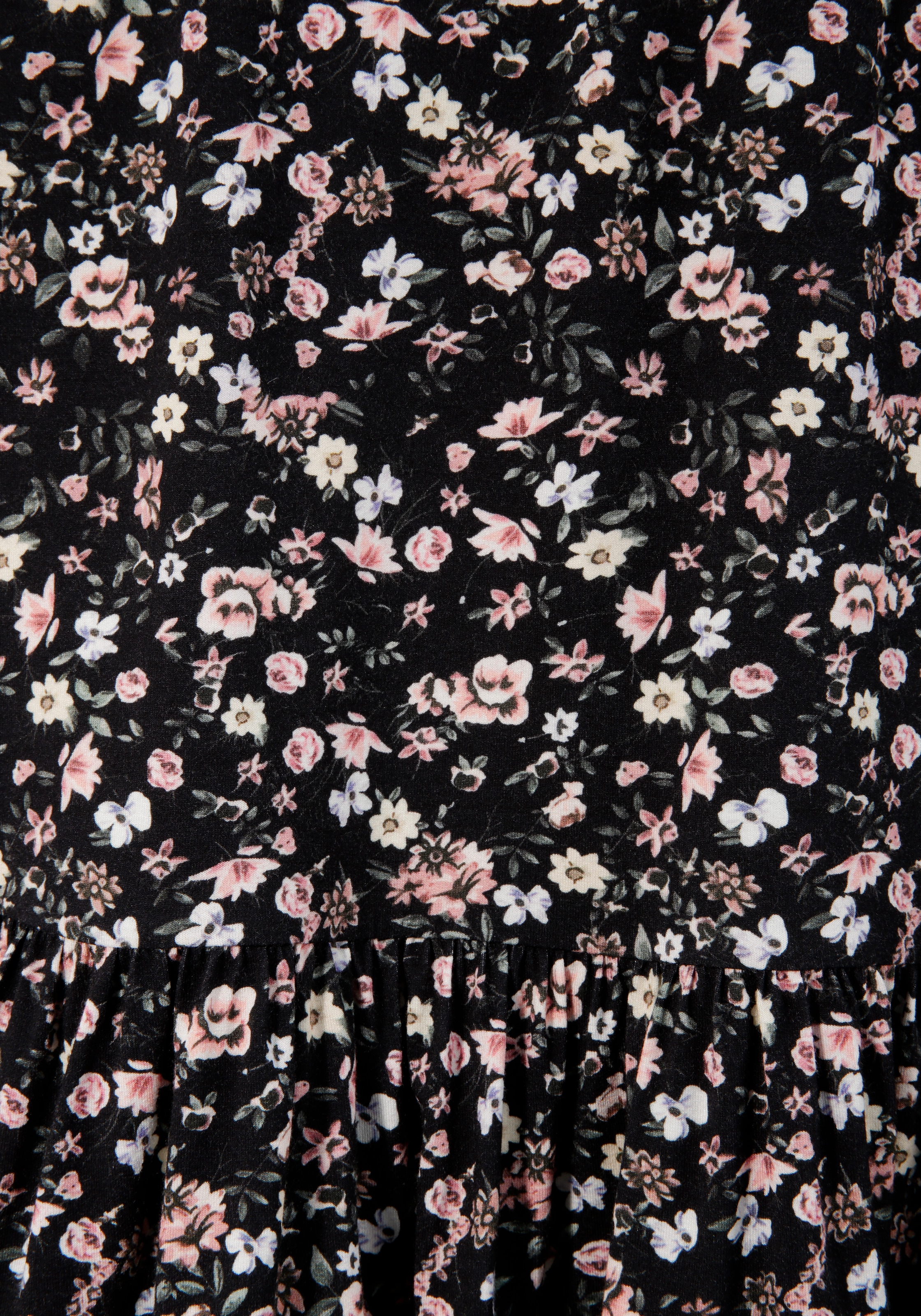 Laura Scott Sommerkleid, wadenlang, elegant, aus Viskosemischung, ärmellos, geblümt