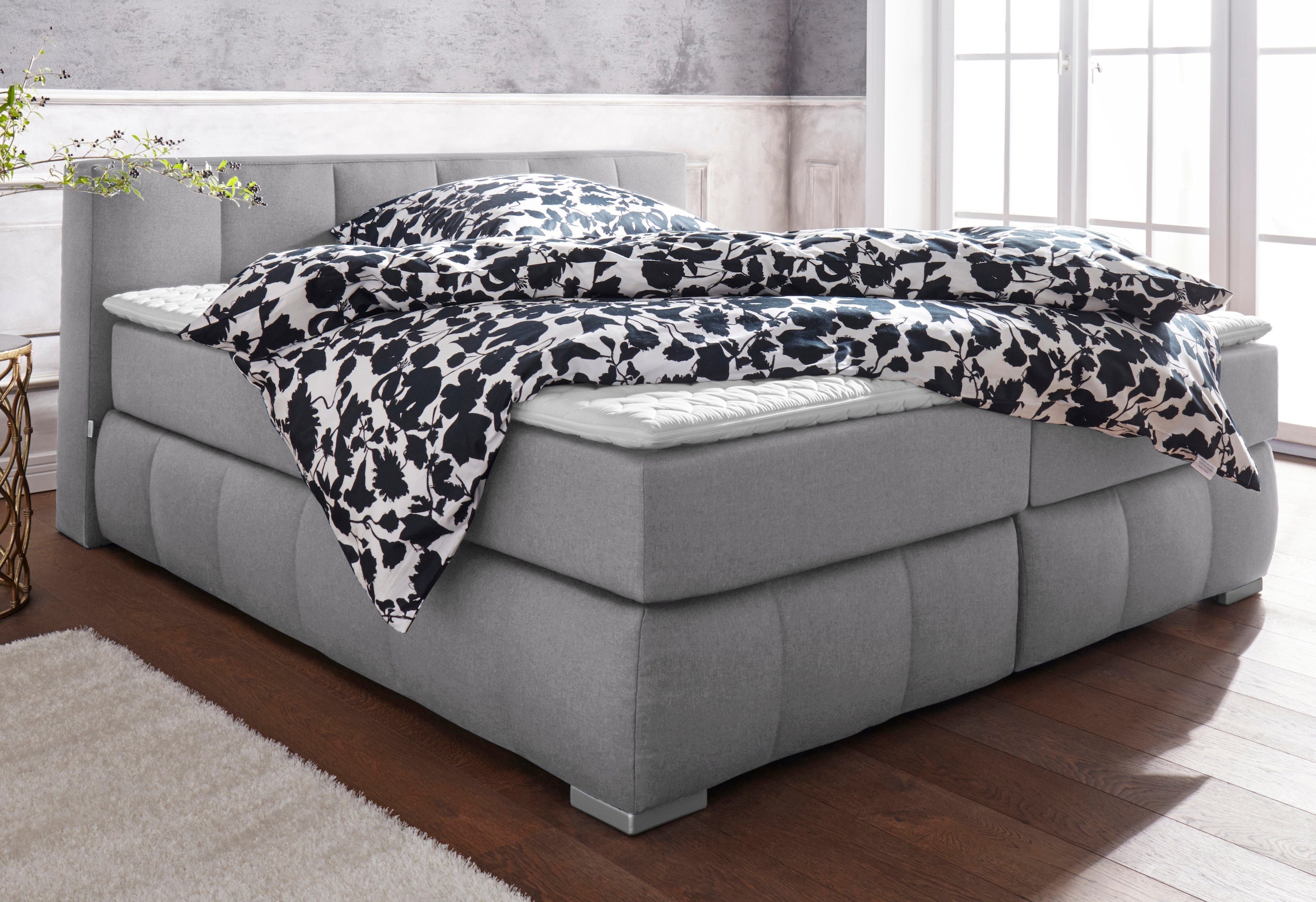 2. Bild von Guido Maria Kretschmer Home&Living Boxspringbett »Chelles«, inkl. Topper, in XXL- Überlänge 220 cm, Unterbox mit feine Wölbung