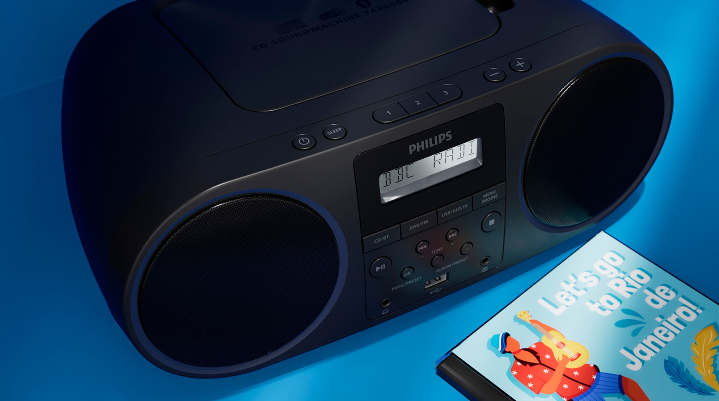 Philips UKW-Radio »TAZ6000/10«, (Bluetooth UKW mit RDS-Digitalradio (DAB+) 4 W)